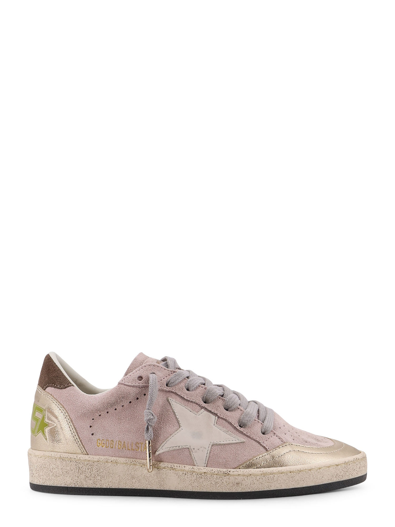 Golden Goose Ball Star Suede Sneakers In Neutral