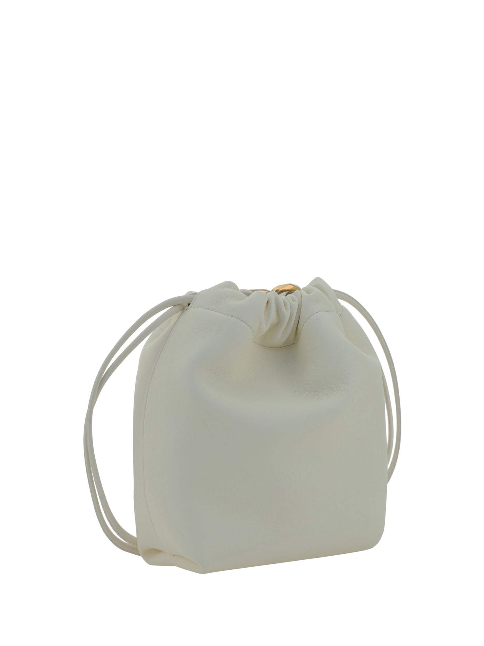 Shop Valentino Garavani Mini Pouf Bucket Bag In Ivory