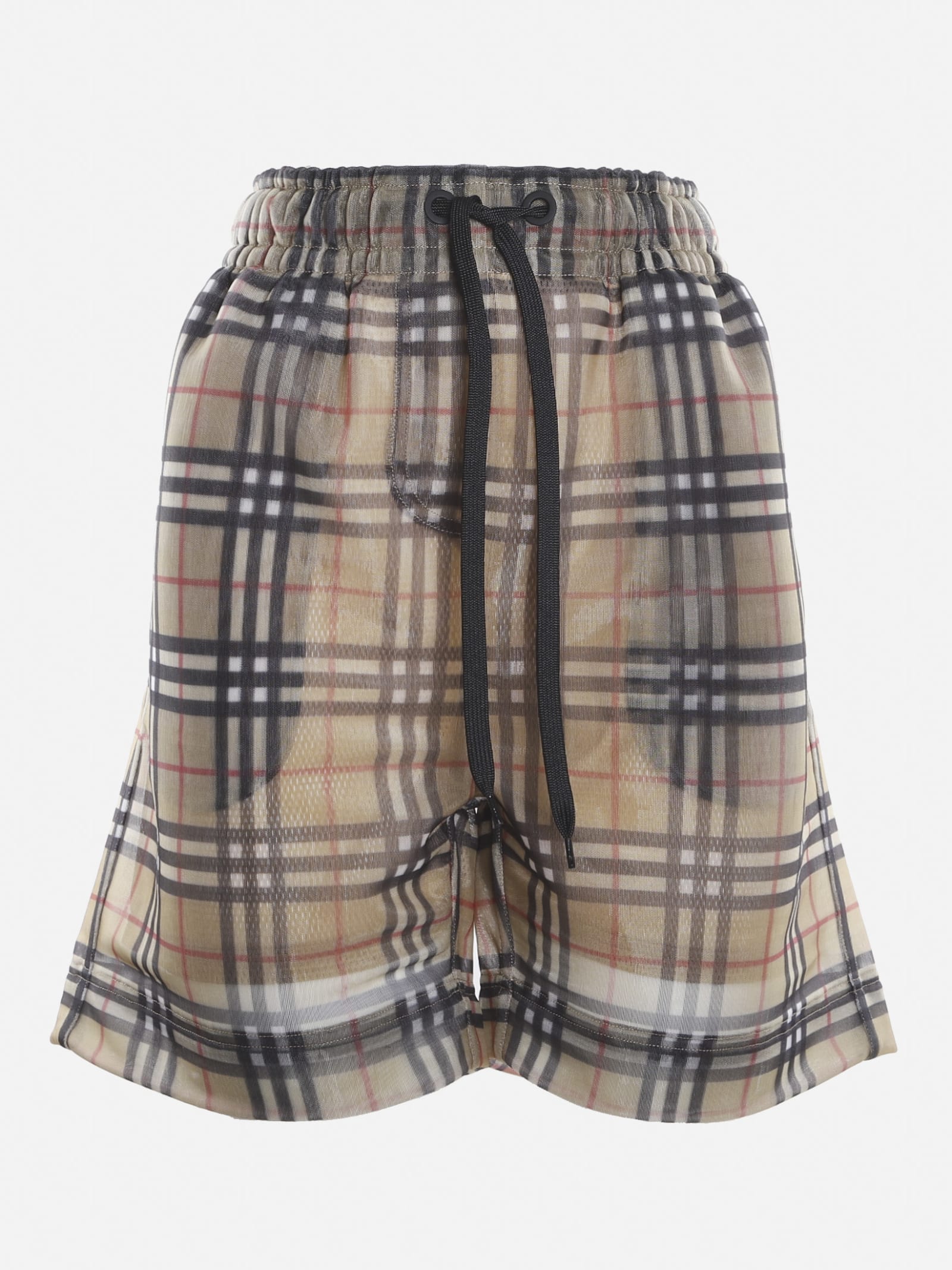 Burberry Shorts With All-over Vintage Check Motif