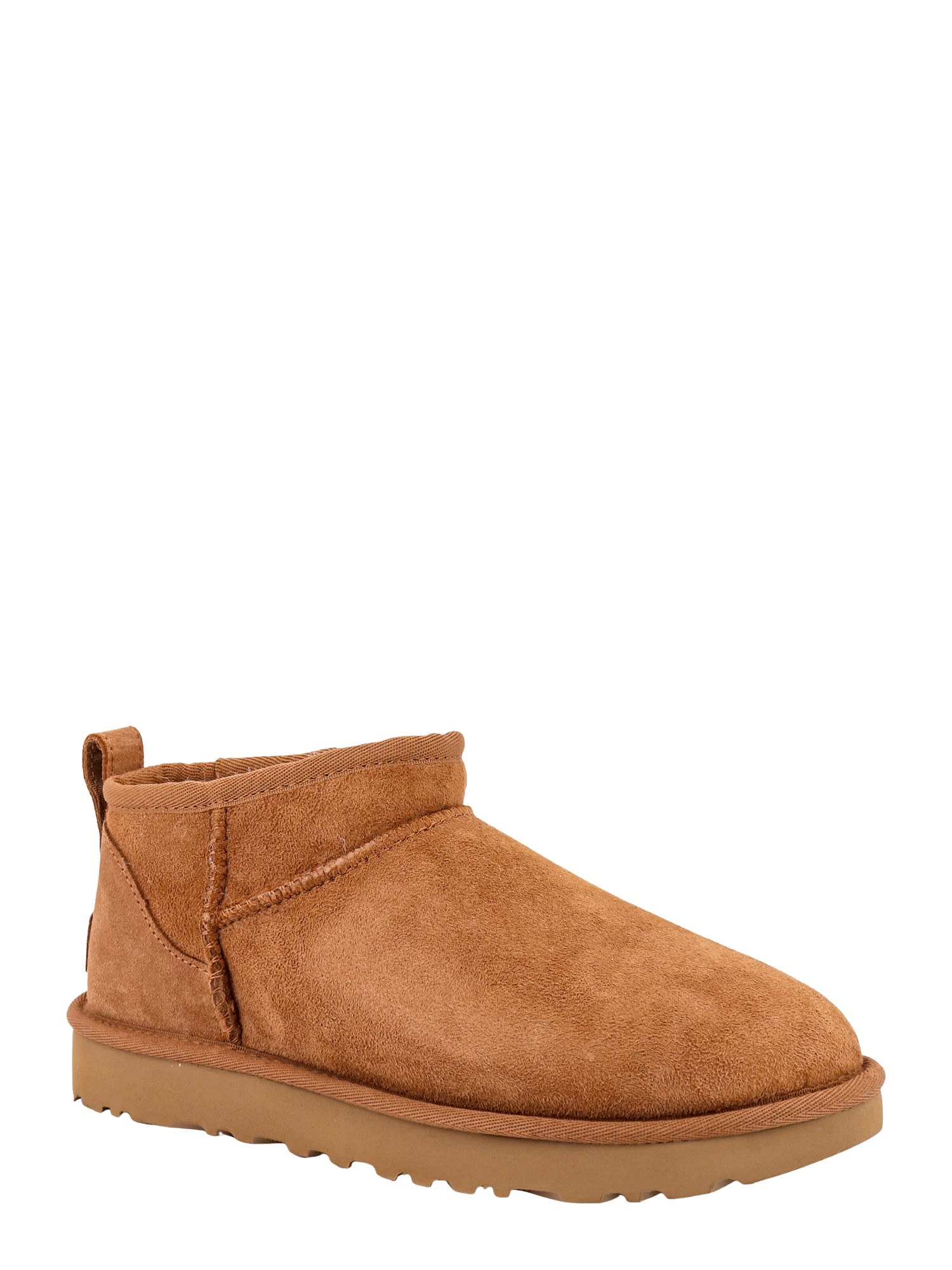 Ugg Classic Ultra Mini Ankle Boots In Brown