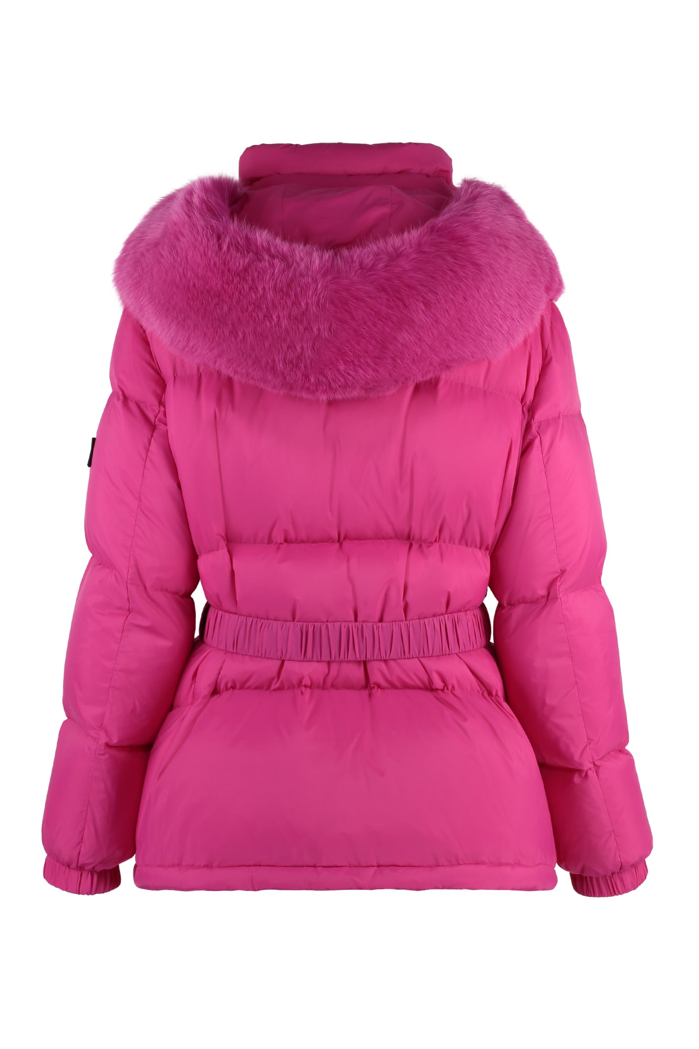 YVES SALOMON HOODED DOWN JACKET 