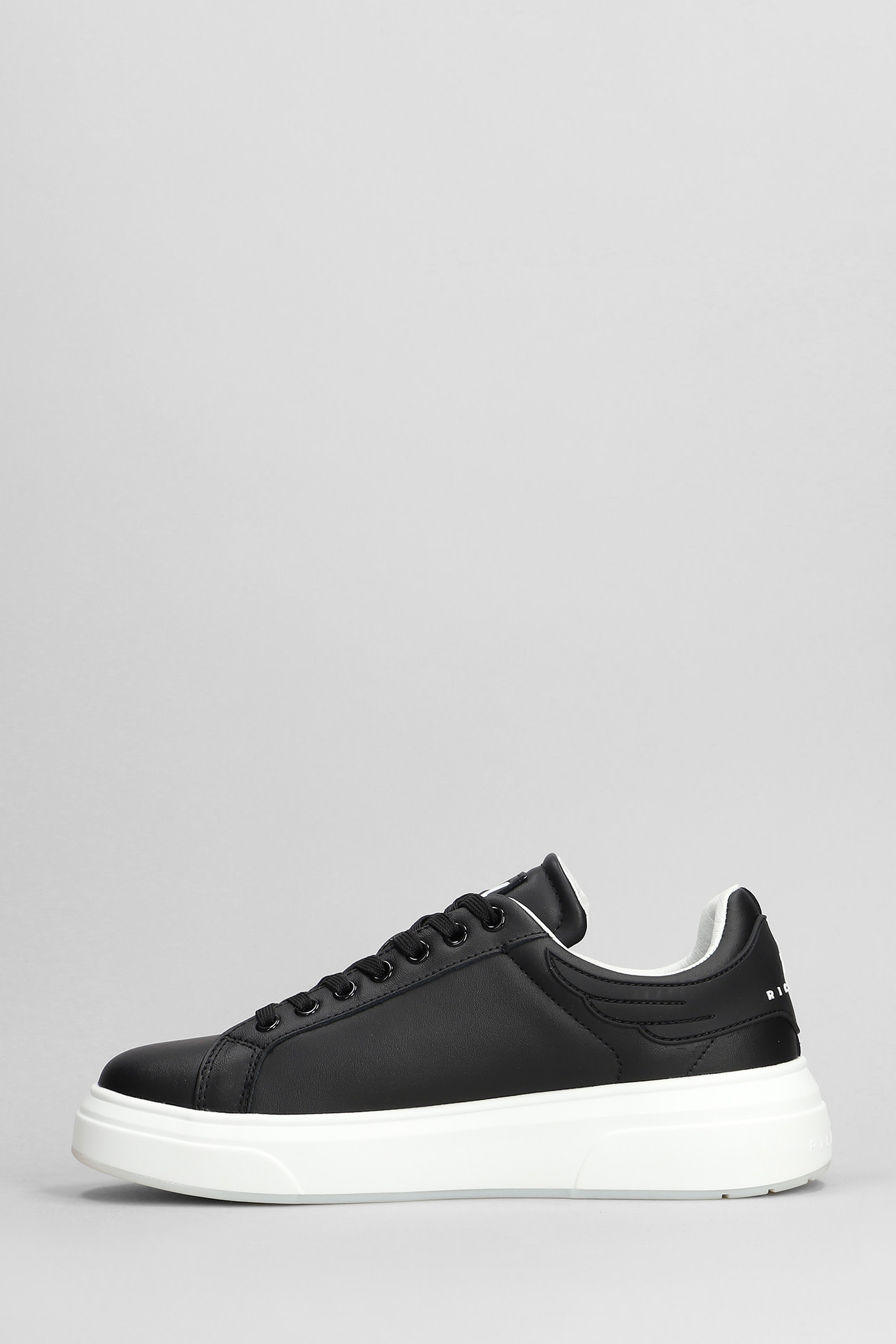 Shop John Richmond Sneakers In Black Leather