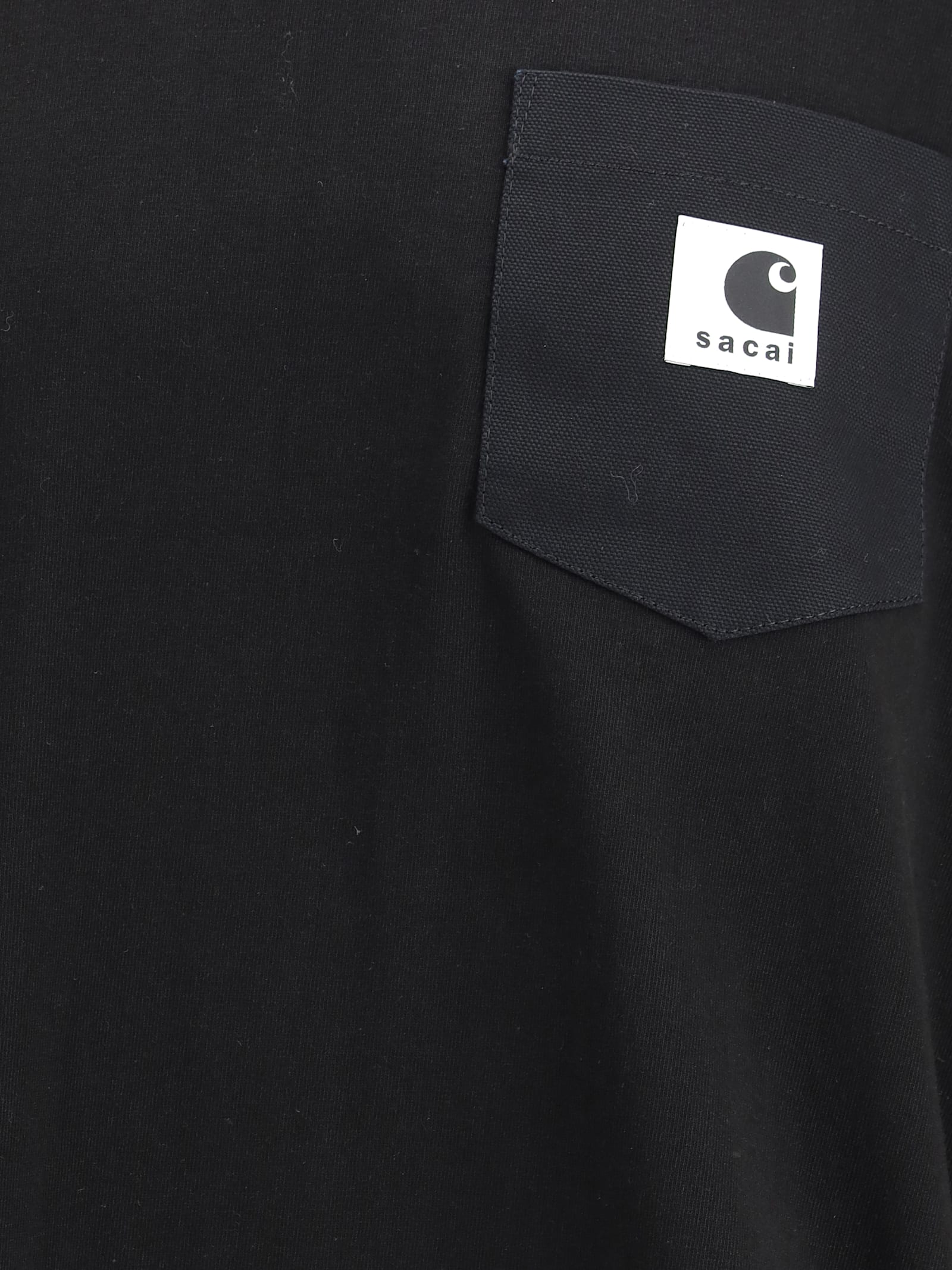 Sacai Long-sleeved T-shirt In Black