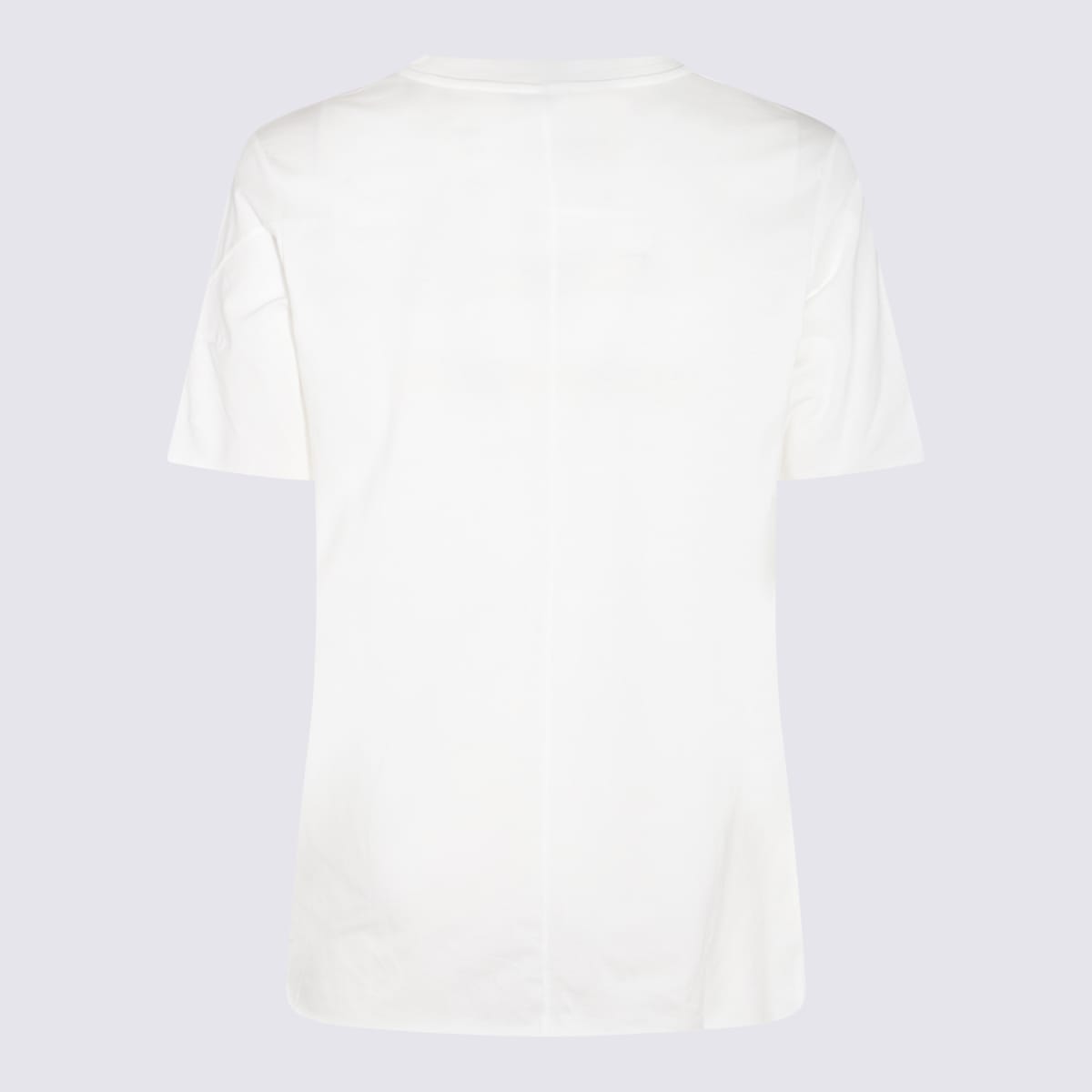 Shop Thom Krom White Cotton T-shirt In Beige