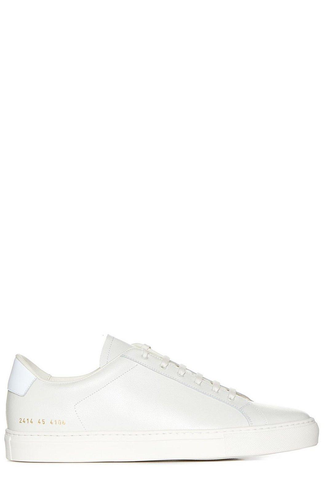 Shop Common Projects Retro Bumpy Sneakers In Vintage White White (white)