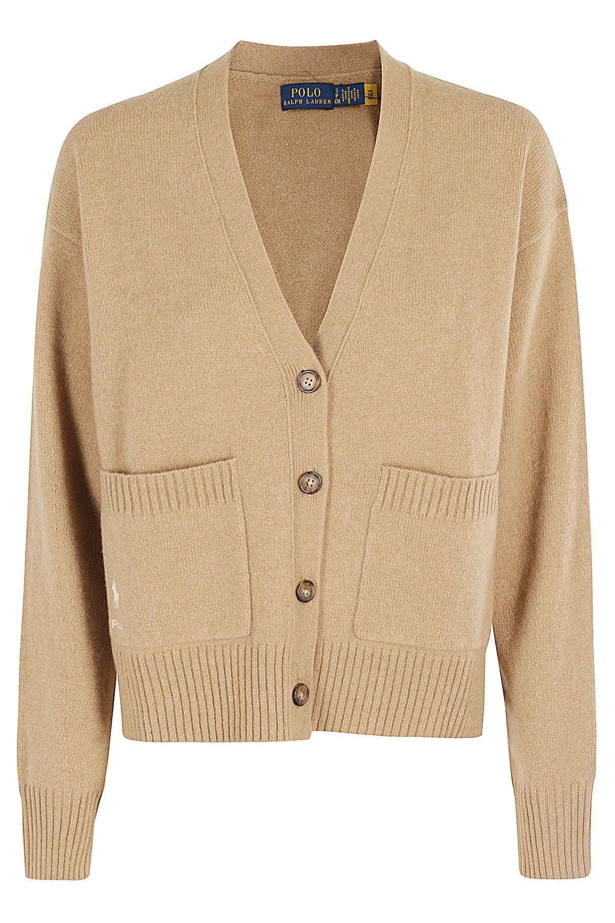 Shop Polo Ralph Lauren Cardigan In Camel