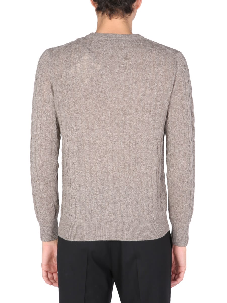 Shop Ballantyne Crew Neck Sweater In Grey