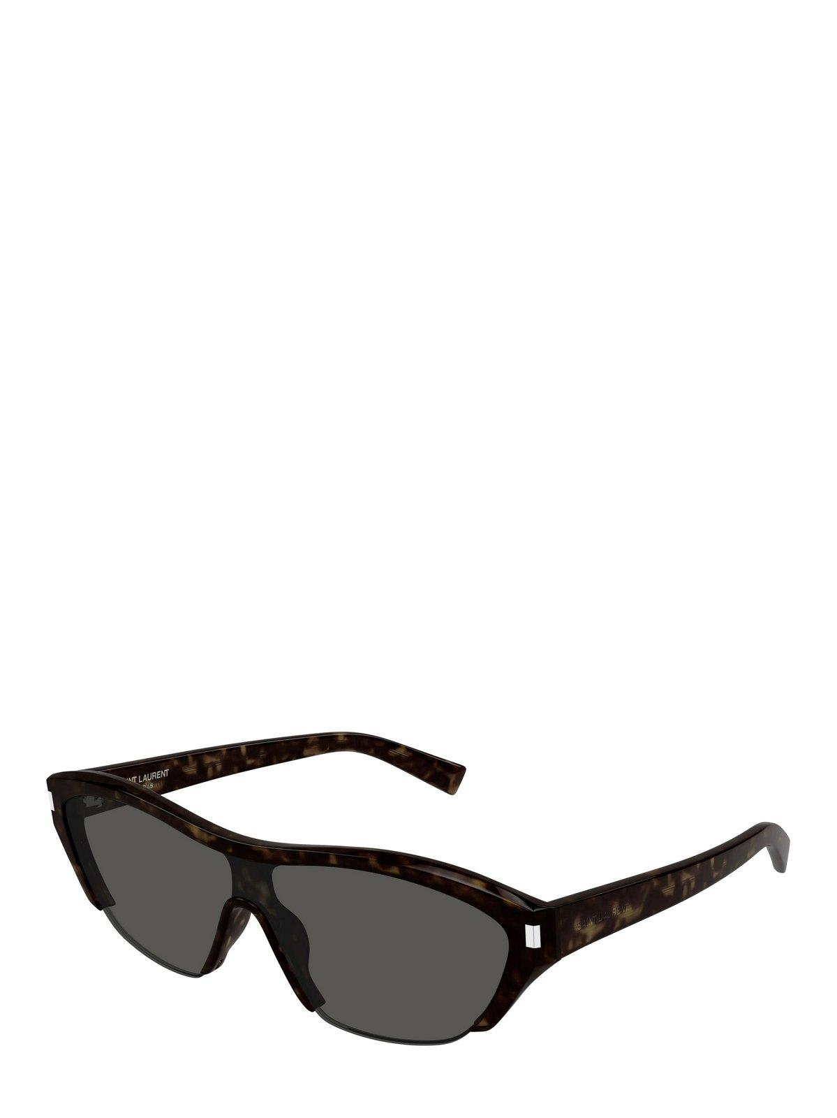 Saint Laurent Cat-eye Frame Sunglasses In Brown