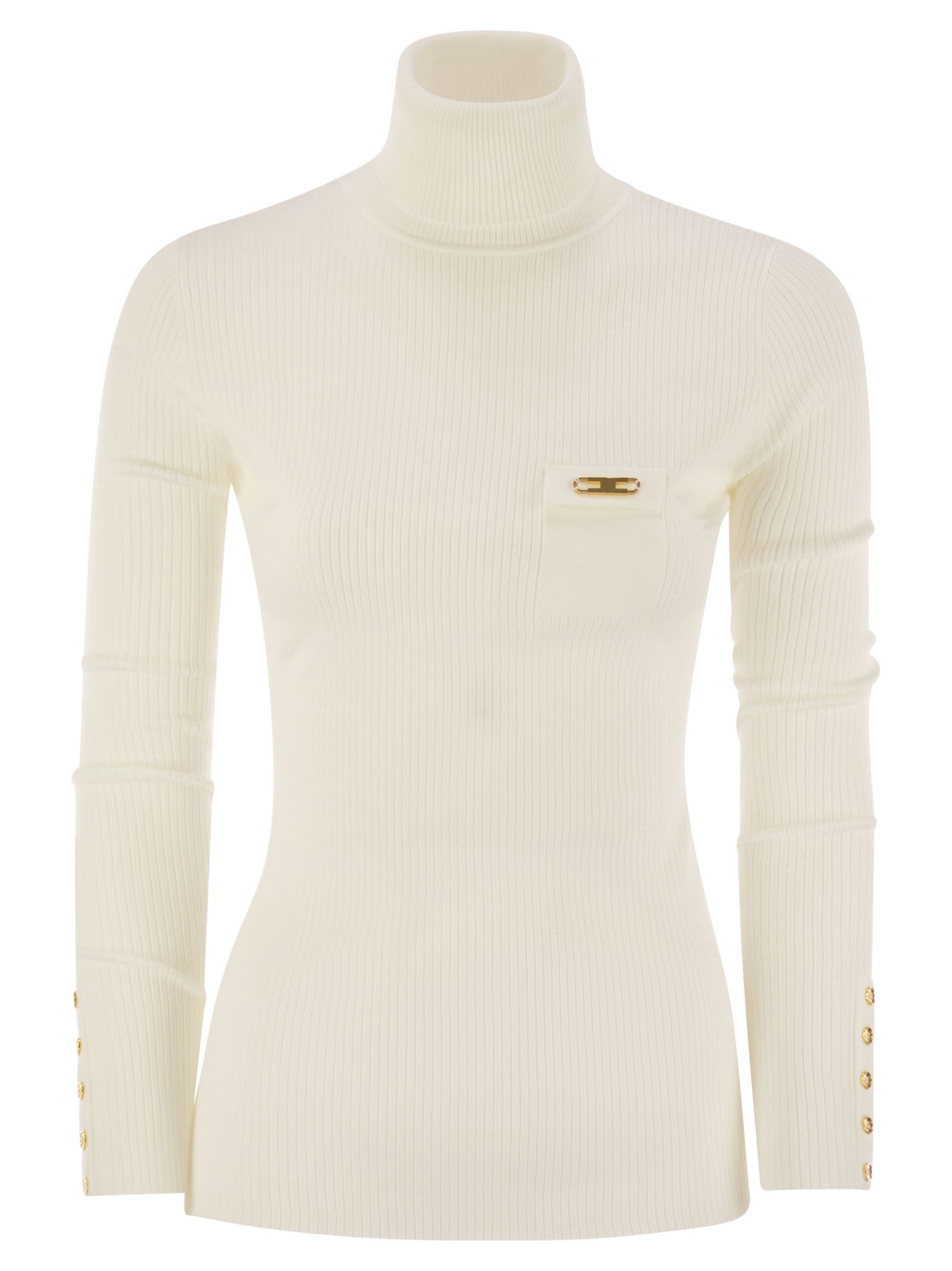 Ribbed Knit With Pocket
