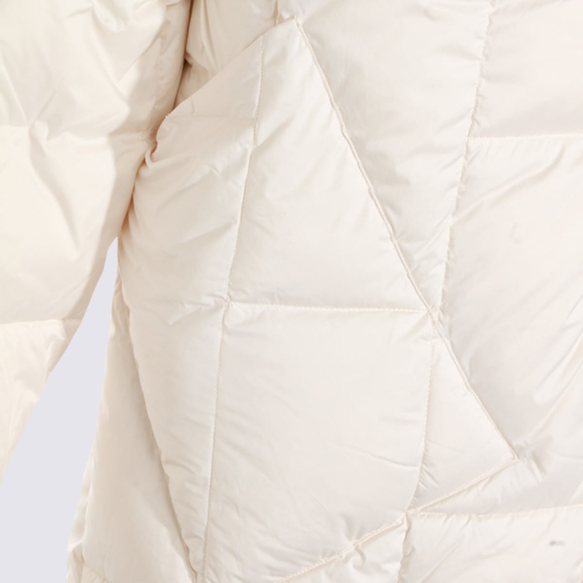 Add White Down Jacket In Black