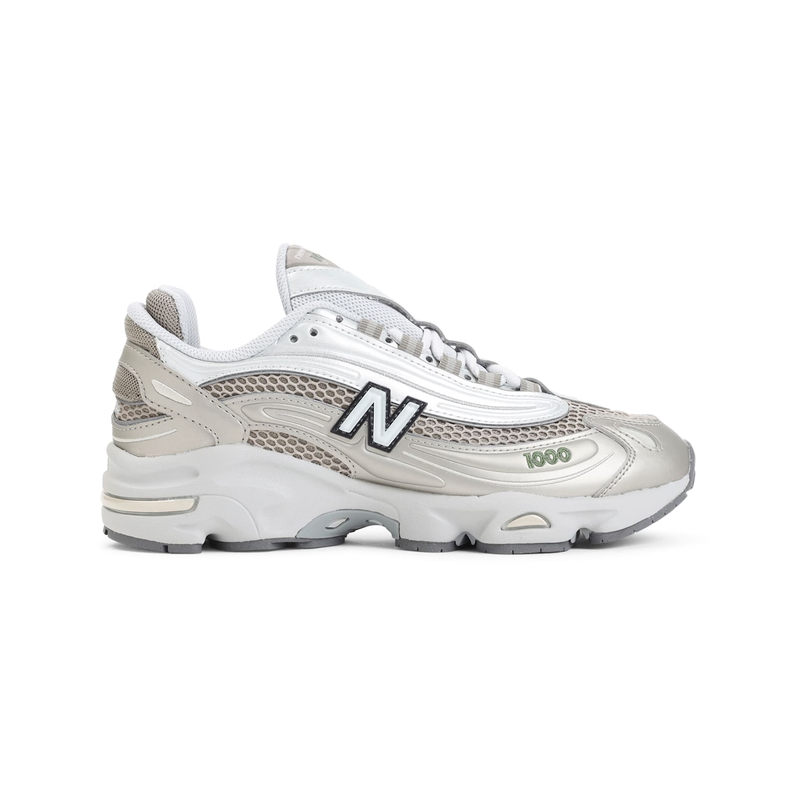 New Balance Contemporary Sneakers Featuring Mesh Panels And Reflective Accents In White