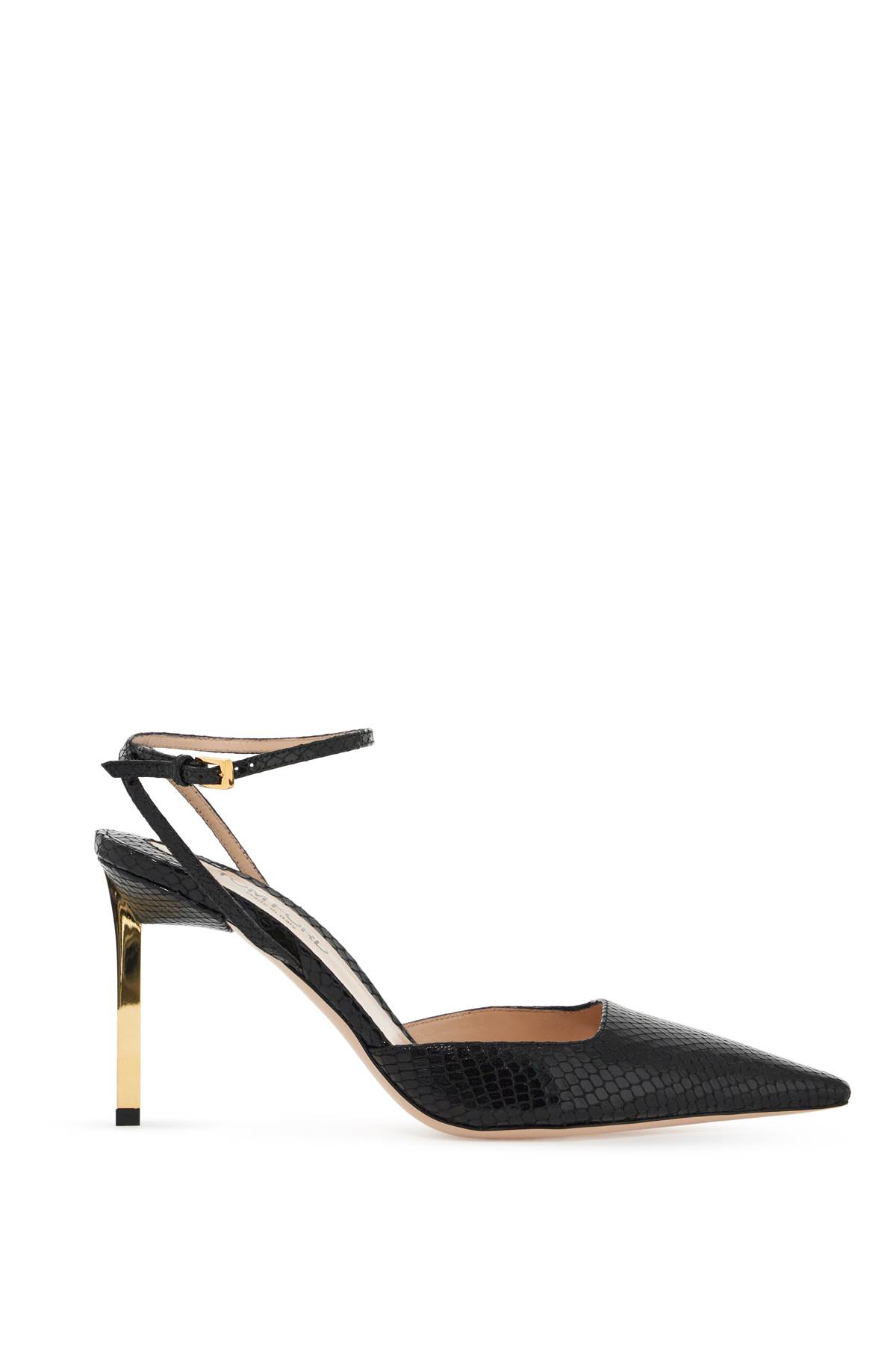 Shop Tom Ford Cocco Print Slingback Dã©col In Black (black)