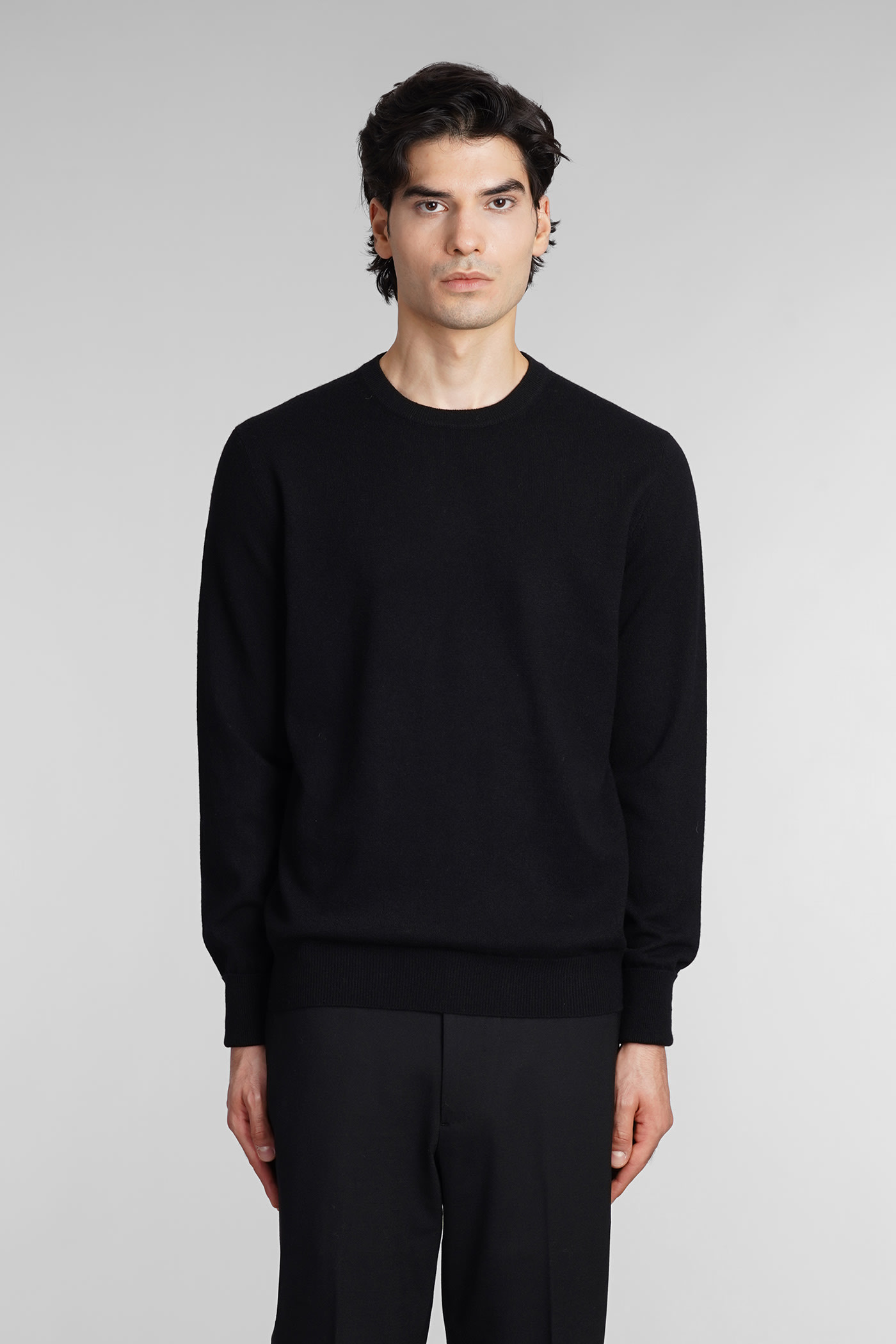 Knitwear In Black Wool Sweater