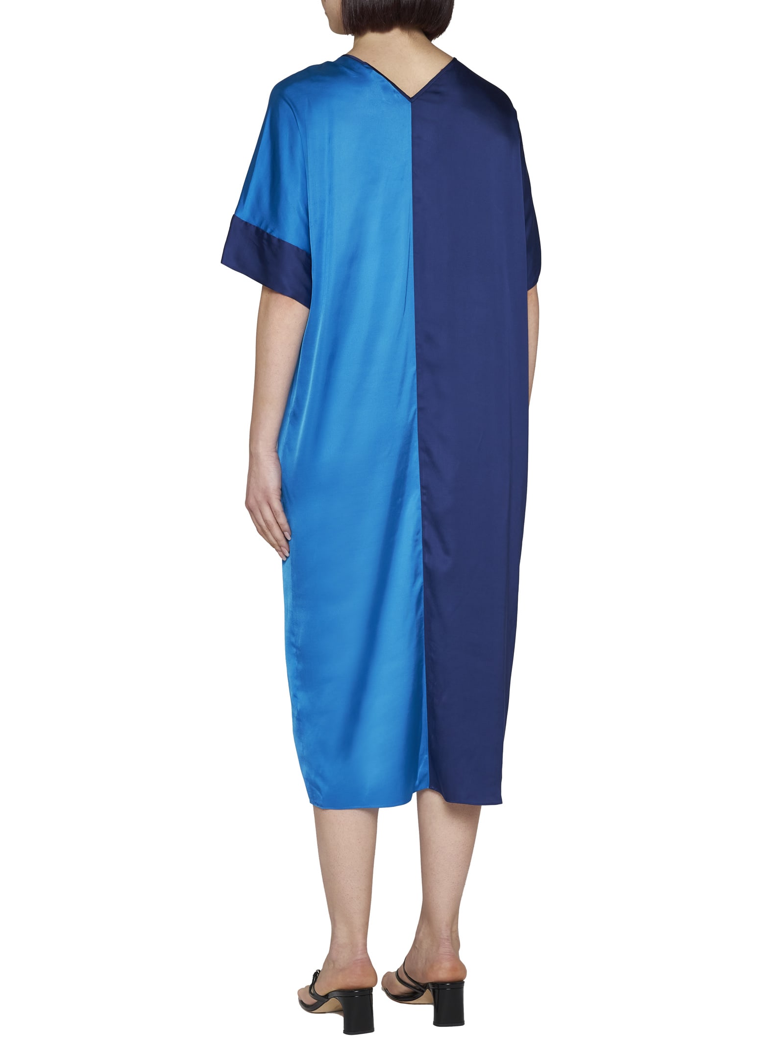 Shop Diane Von Furstenberg Dress In Vivid Blue Navy