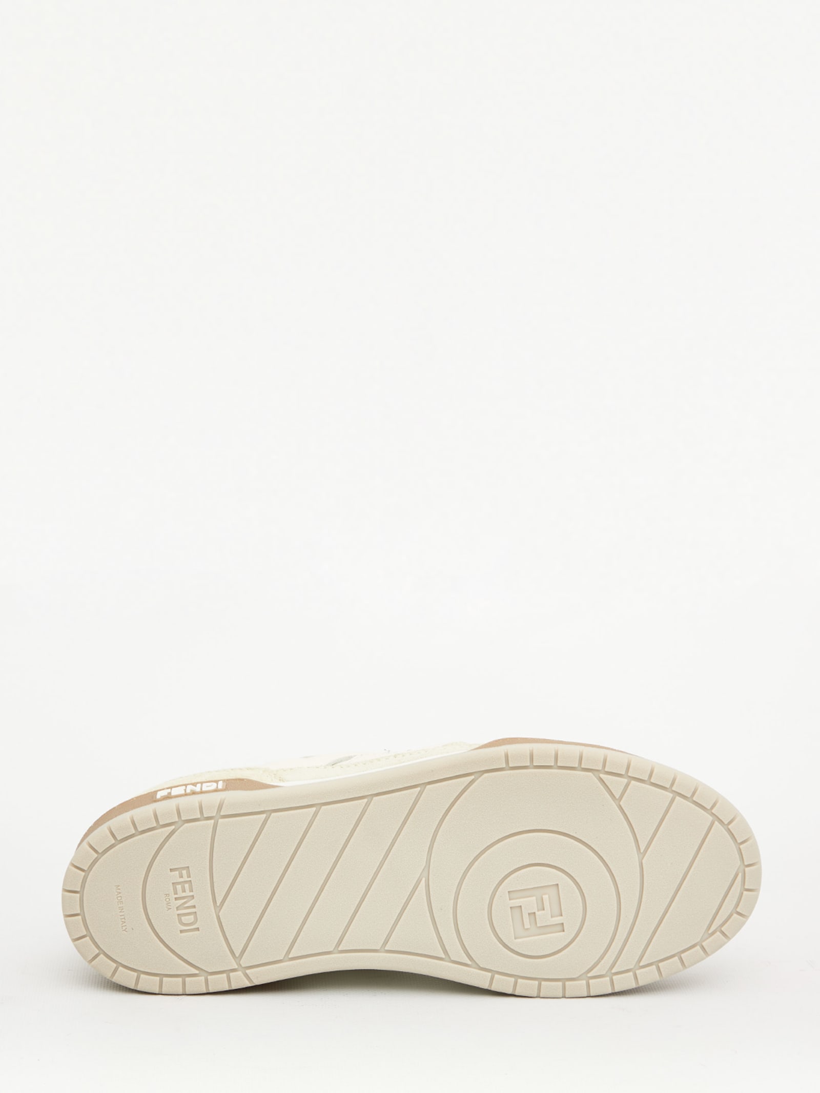 Shop Fendi Match Sneakers In White