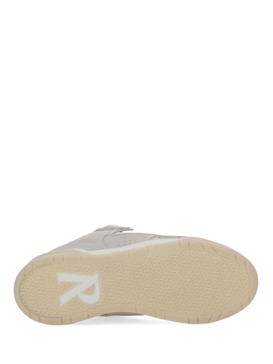 Represent Mesh And Suede Low-top Sneakers With Perforated Design
