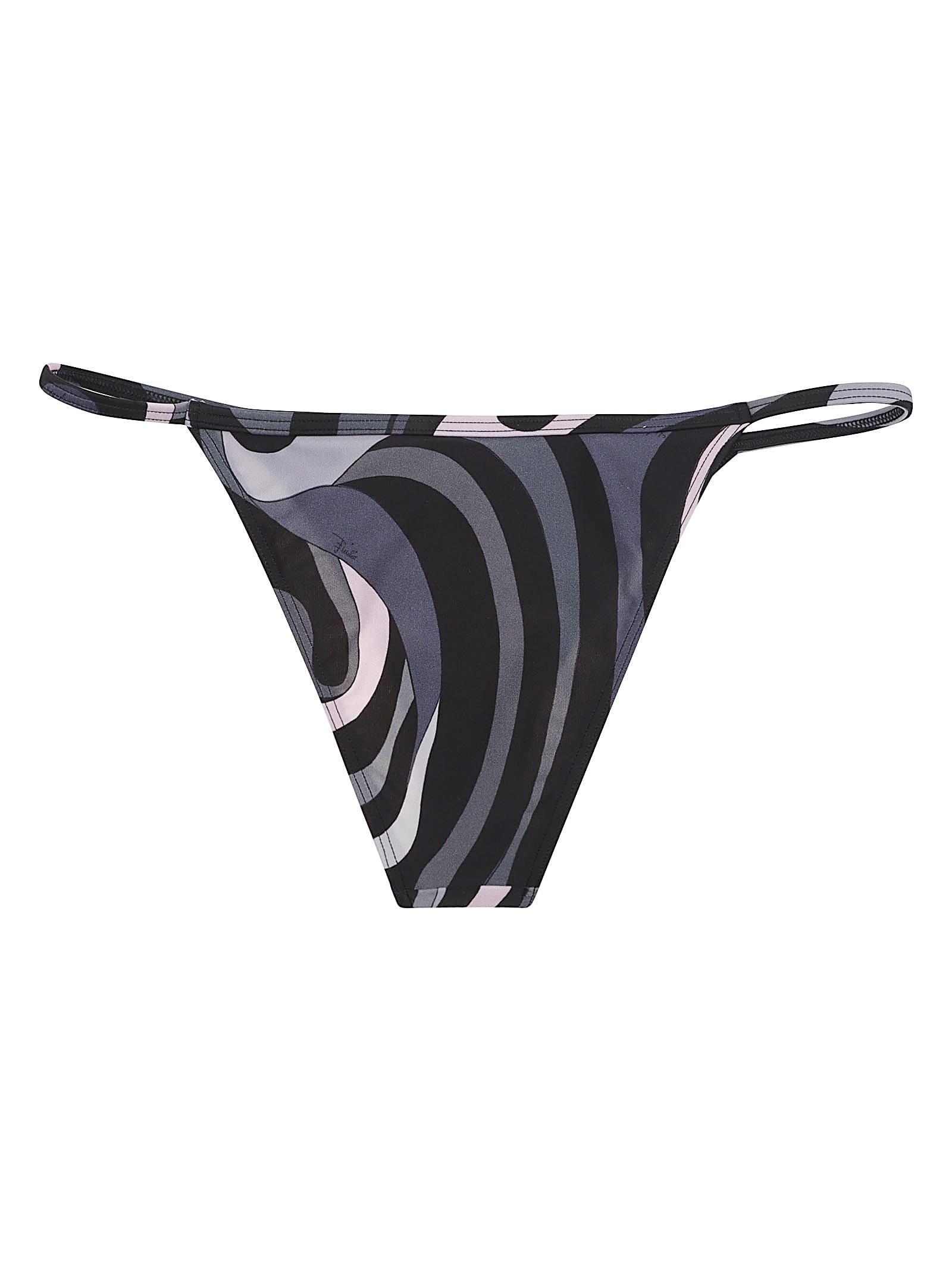Pucci Abstract-print Bikini Bottom In Multi
