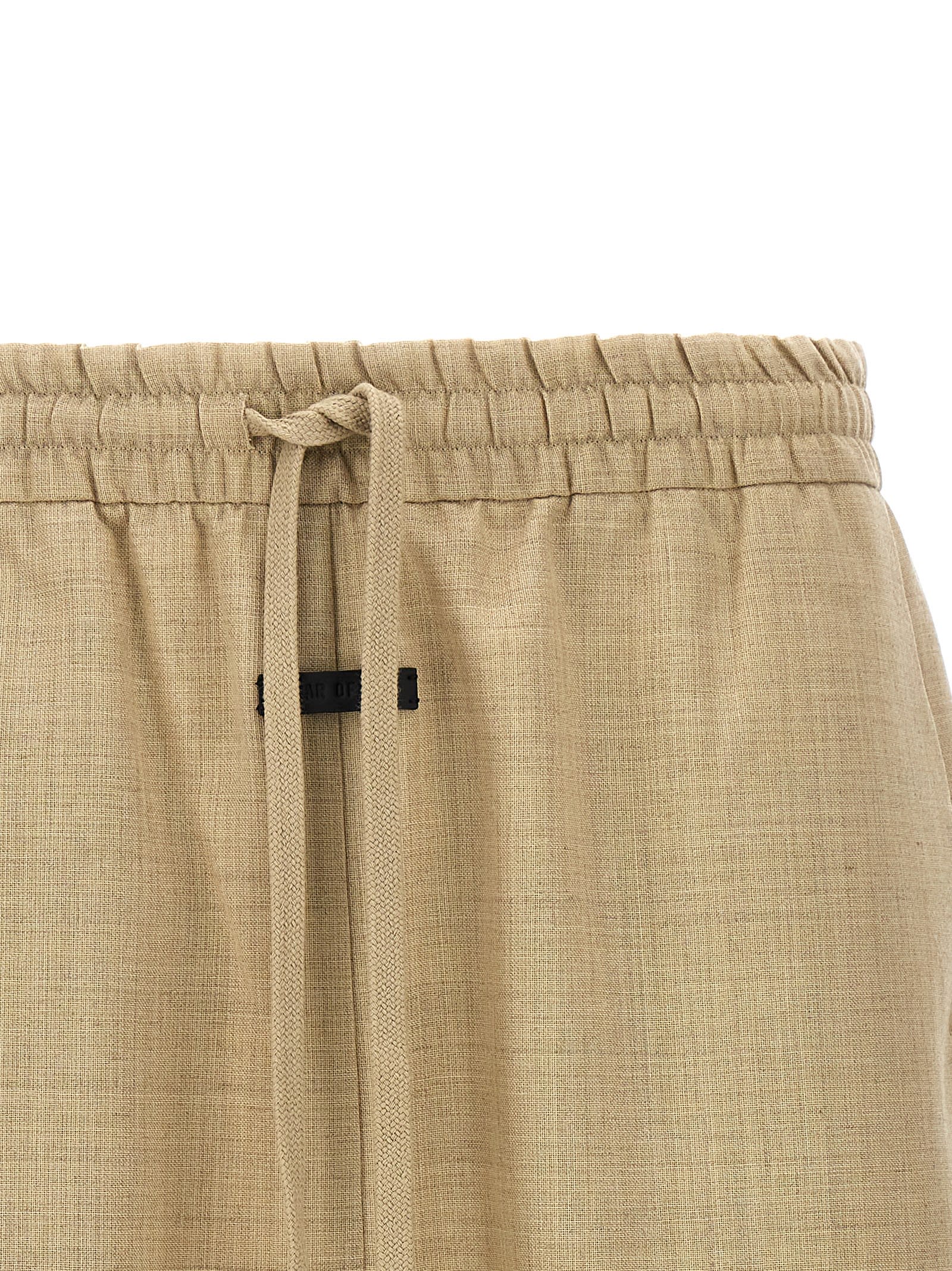 Shop Fear Of God Relaxed Shorts In Beige