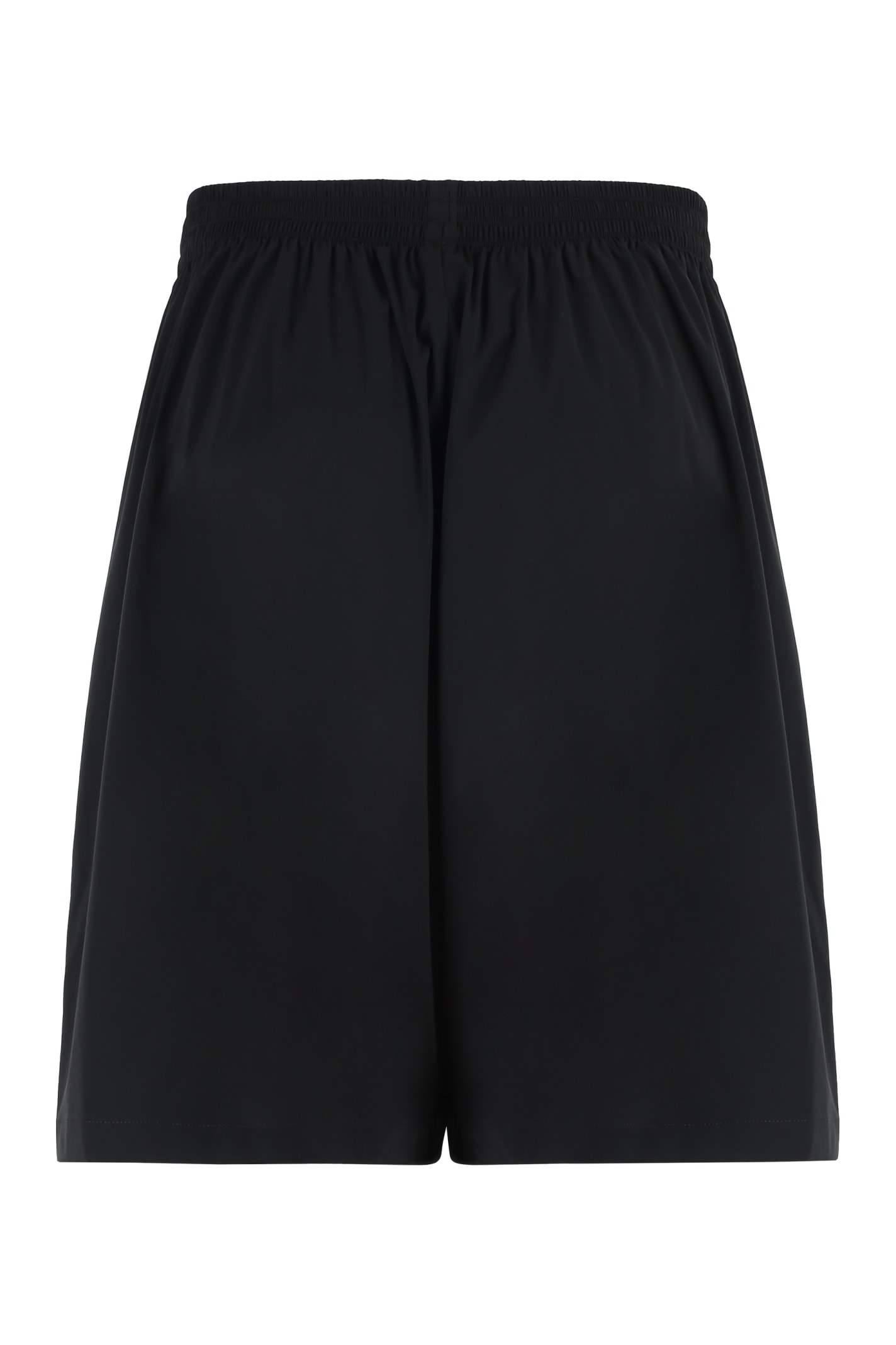 Shop Balenciaga Nylon Bermuda Shorts In Black