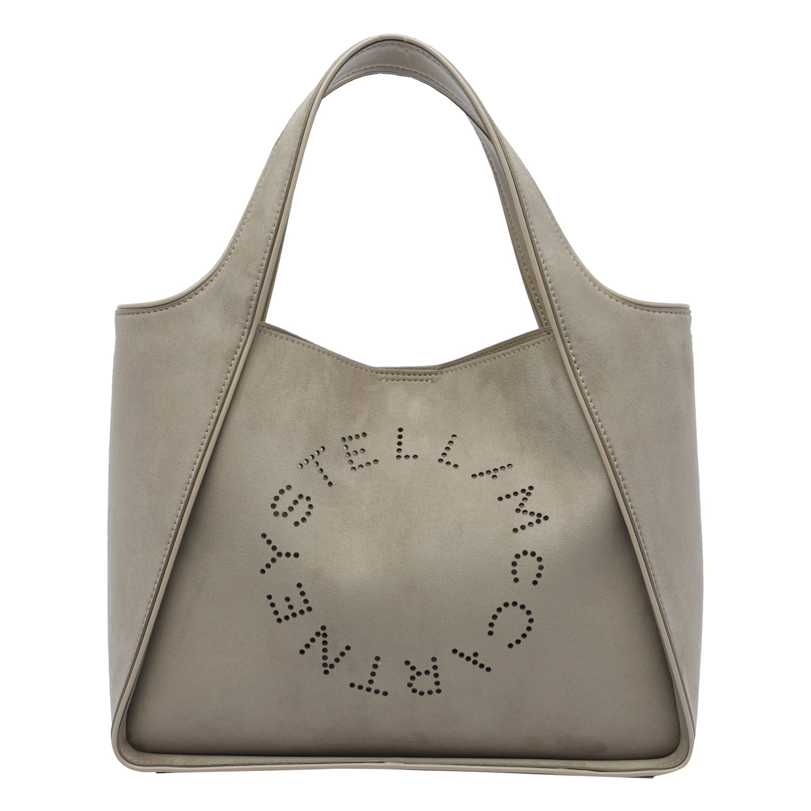 Stella Mccartney Crossbody Logo Tote In Green