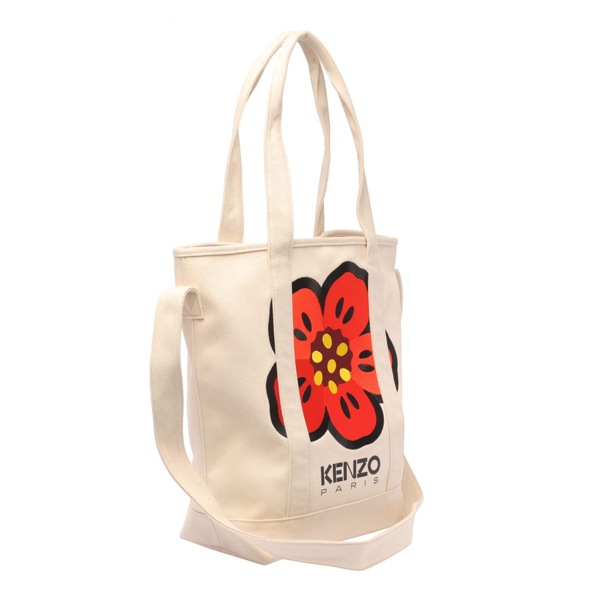 Shop Kenzo Boke Flower Tote Bag In Beige