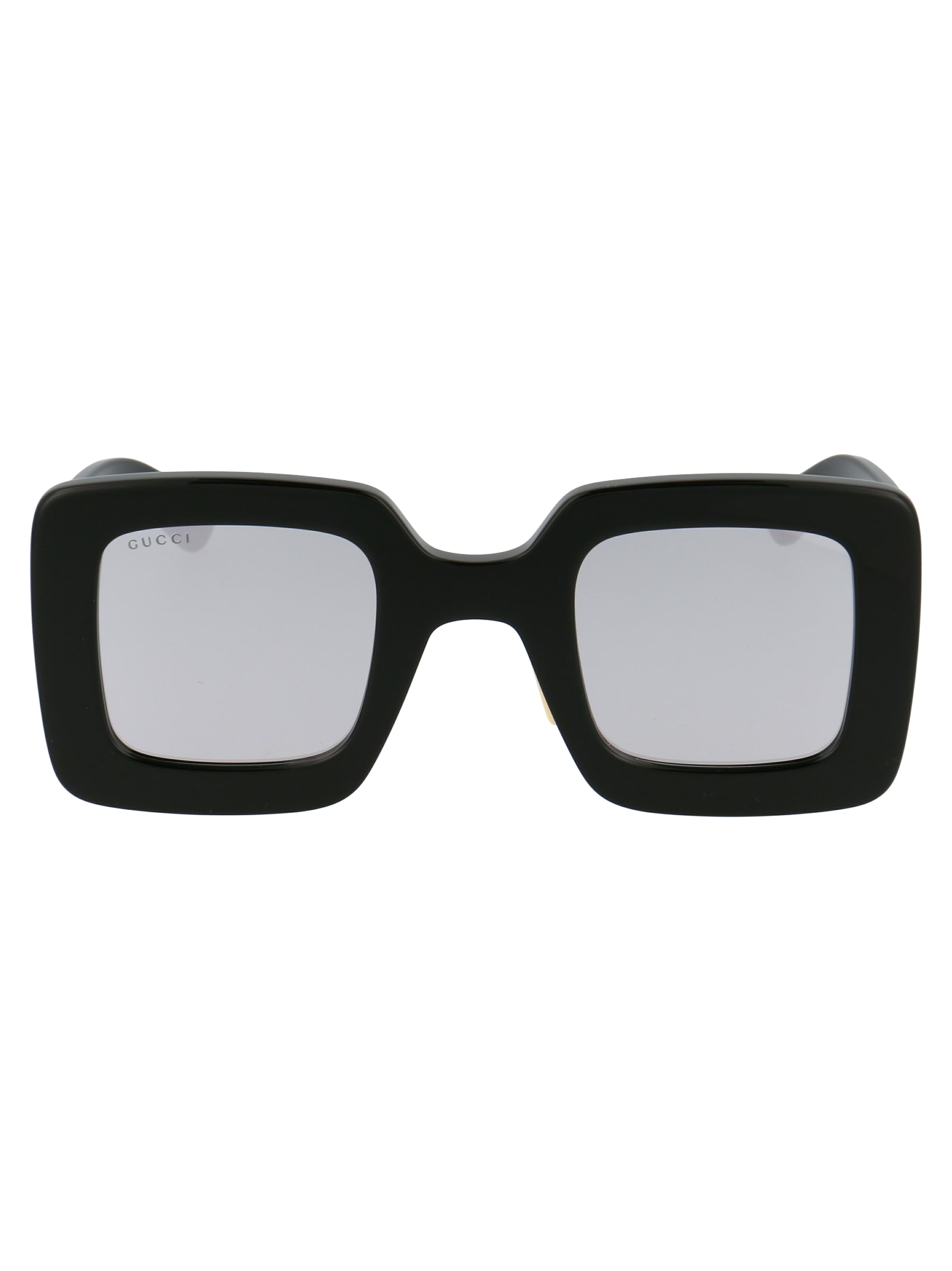 Shop Gucci Gg0780s Sunglasses In 004 Black Black Silver