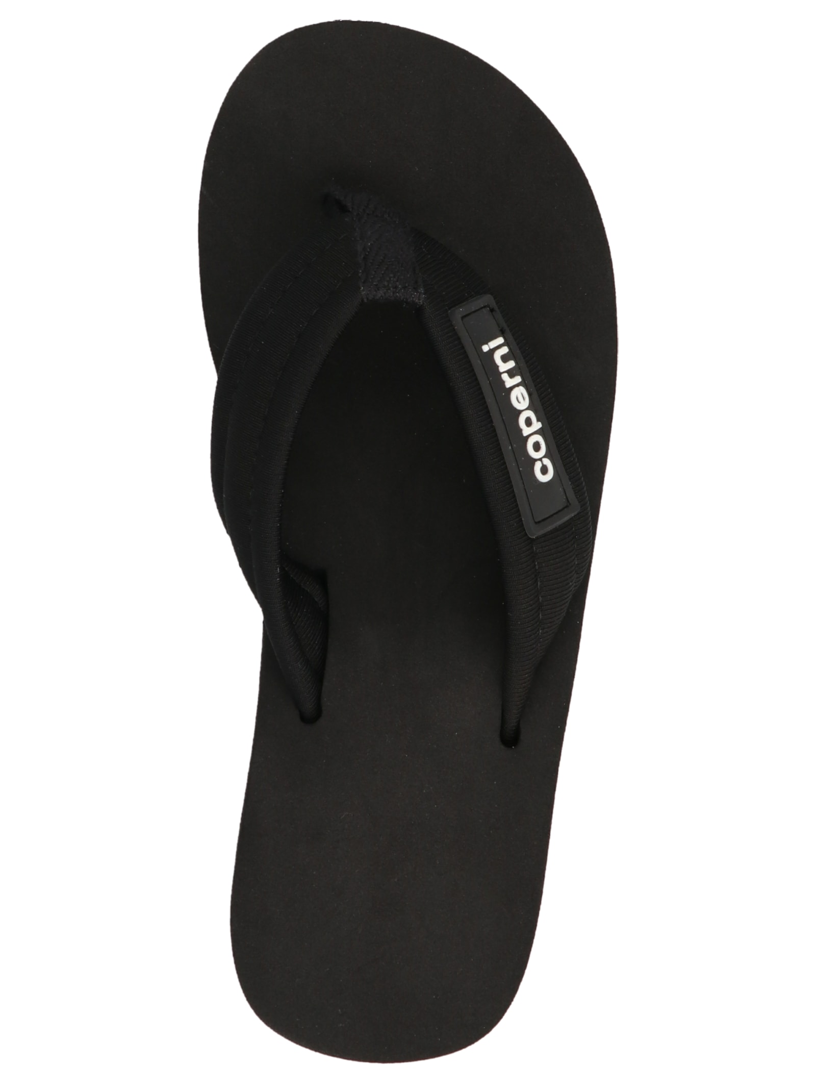 Coperni Wedge Heel Platform Sandals With Thong Strap In Black