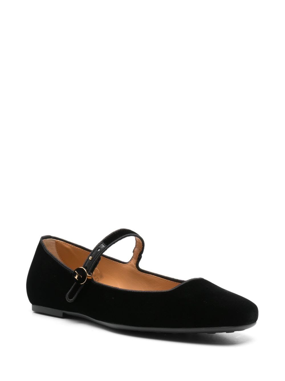 Shop Tod's Ballerinas With Belt In Black