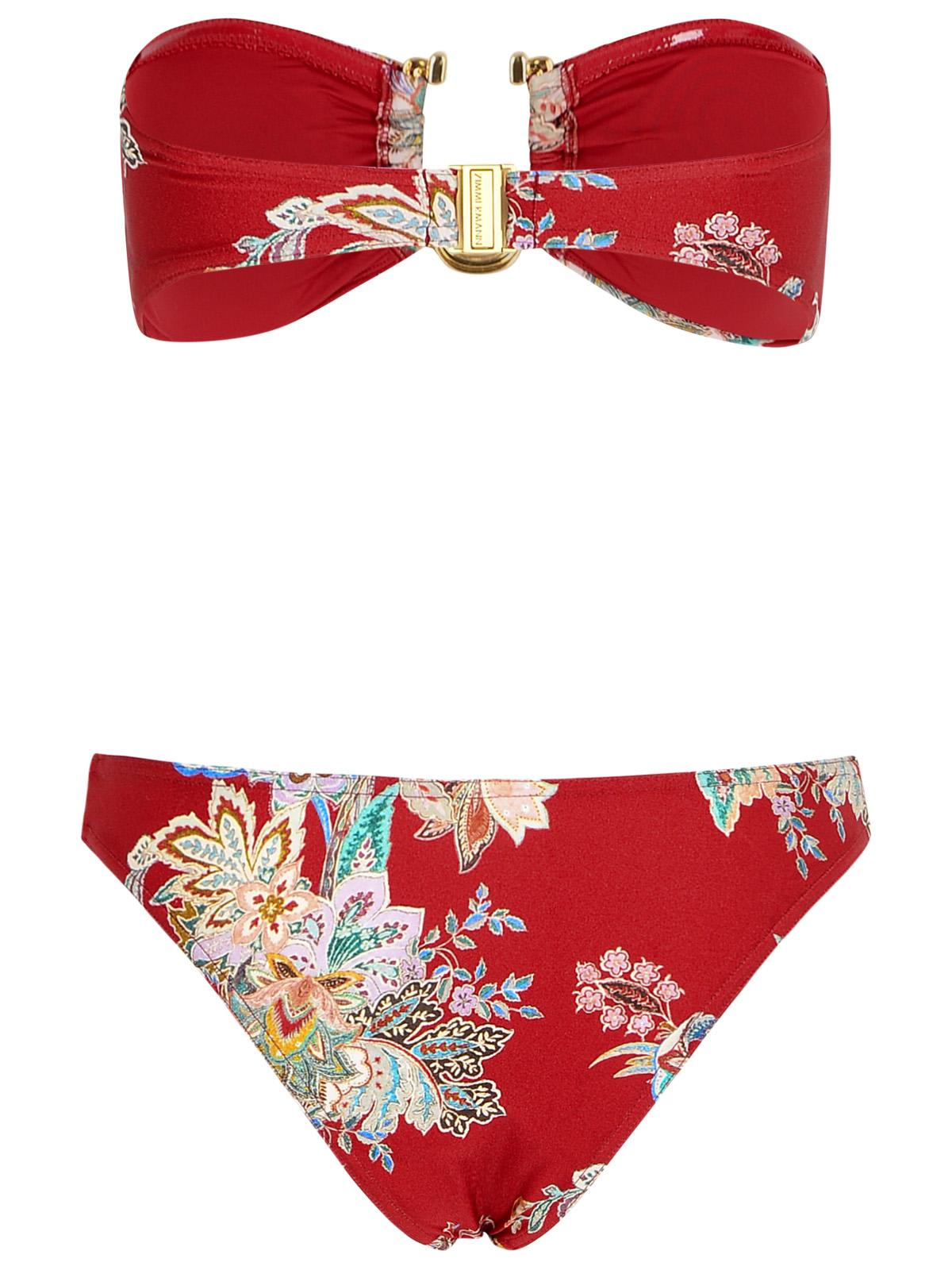Zimmermann Rhiannon Knot Swimsuit In Red