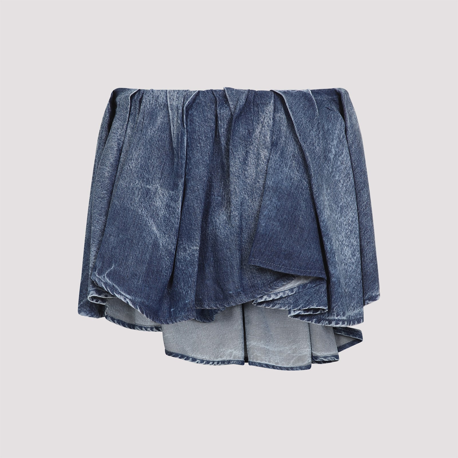Shop Diesel De-ria-fsg Mini Skirt In Blue