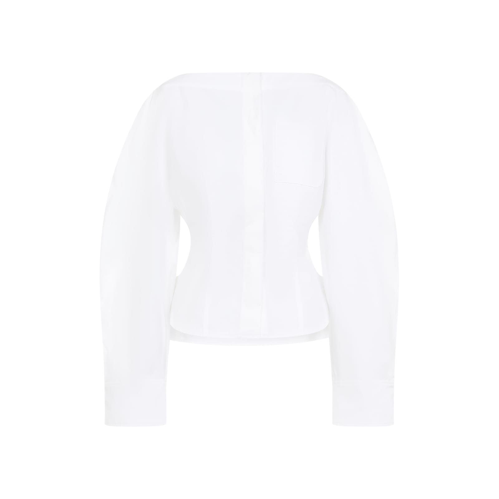 Shop Jacquemus La Chemise Barco In White