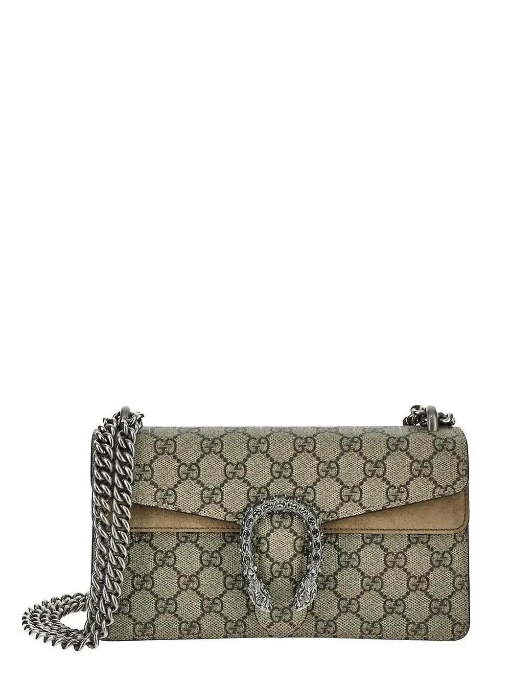 Shop Gucci Dionysus Gg Small Shoulder Bag In Beige