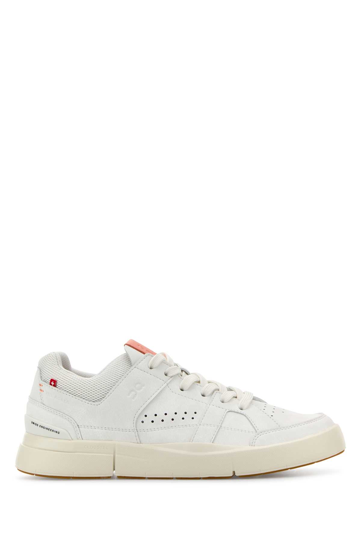 White Synthetic Leather And Fabric The Roger Clubhouse Sneakers