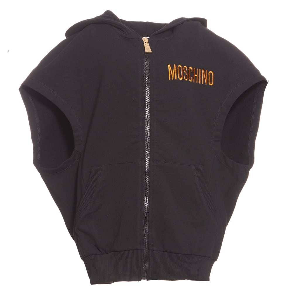 moschino zip up hoodie