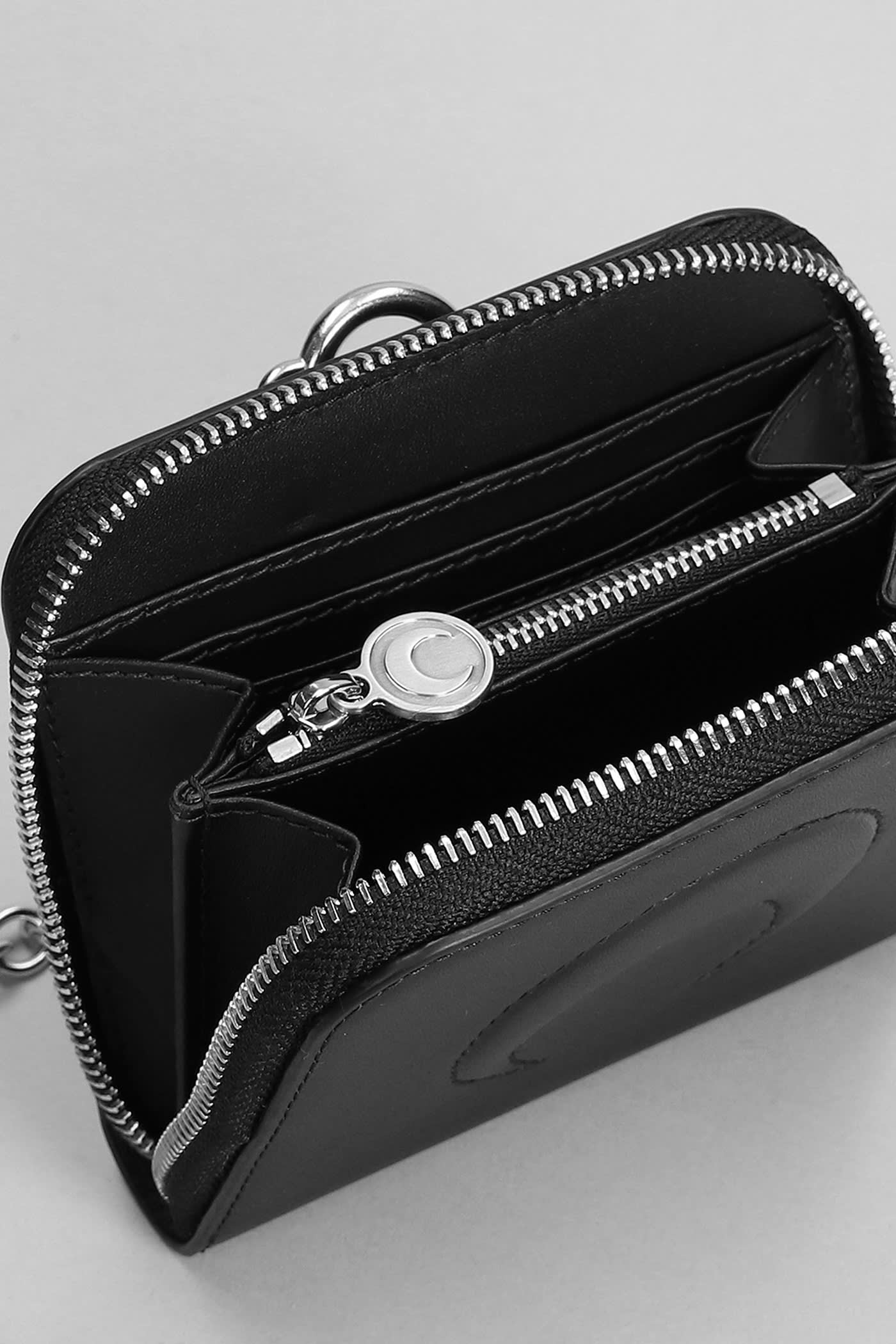 Shop Marine Serre Wallet In Black Leather