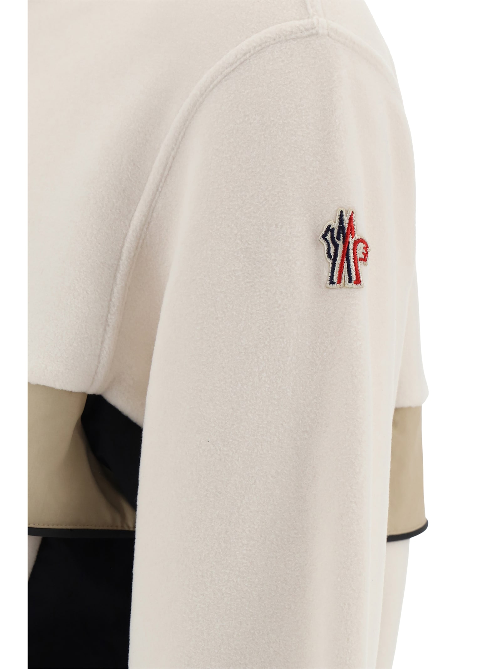 Shop Moncler Sweatshirt In White