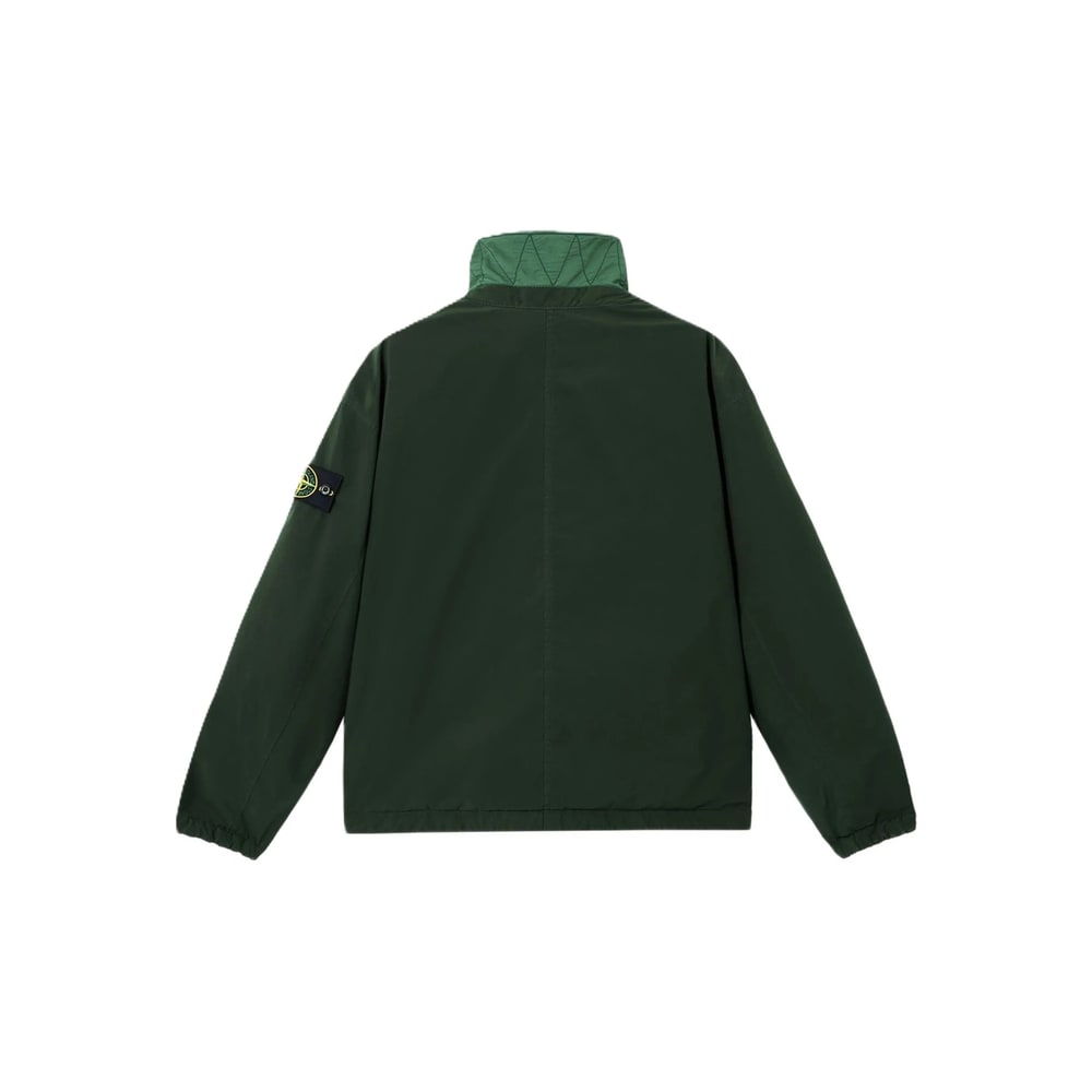Stone Island Coach Jacket With Anti-drop And Snap Pockets In Green