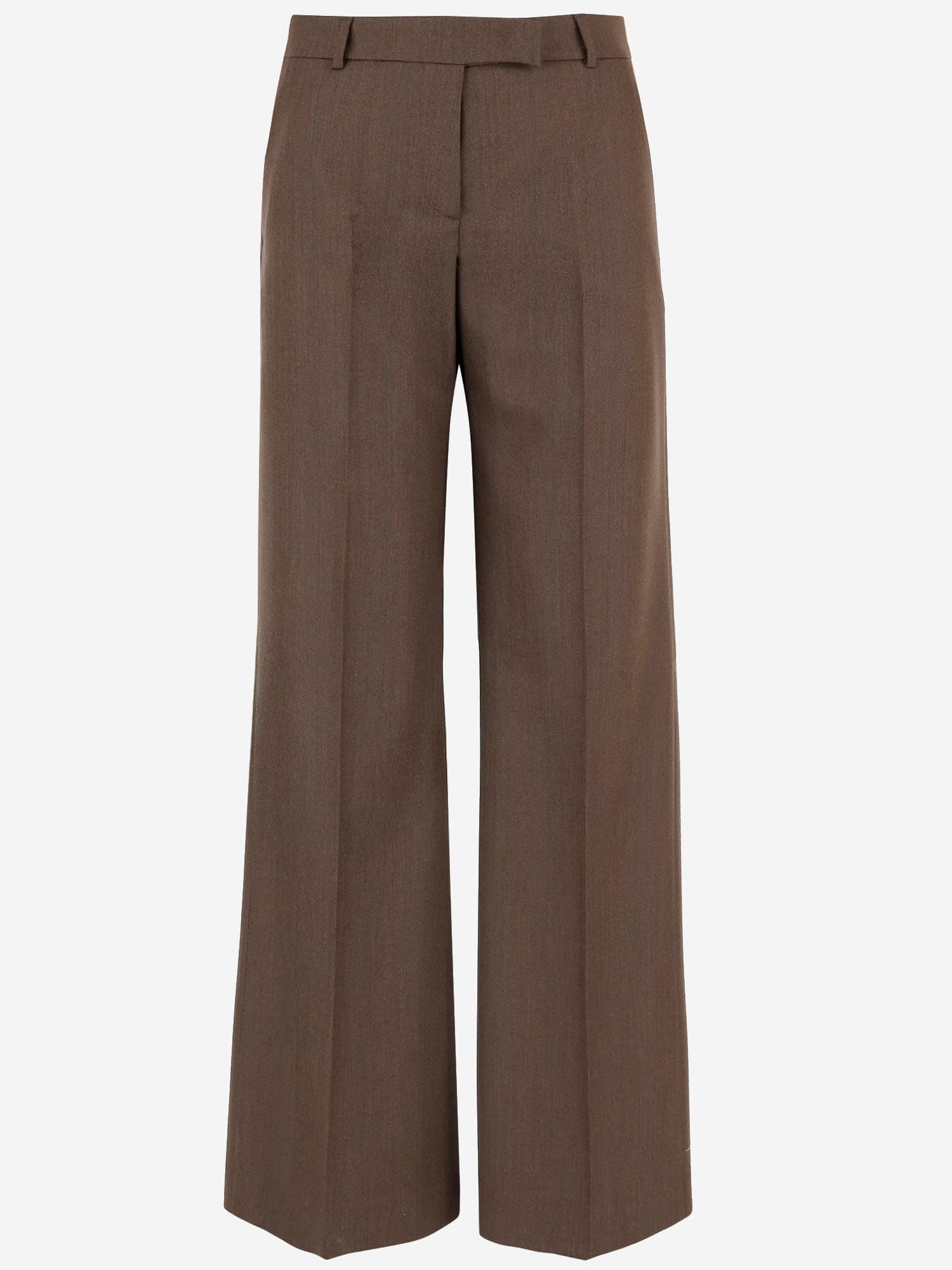Ql2 Melody Wide-leg Pants In Brown