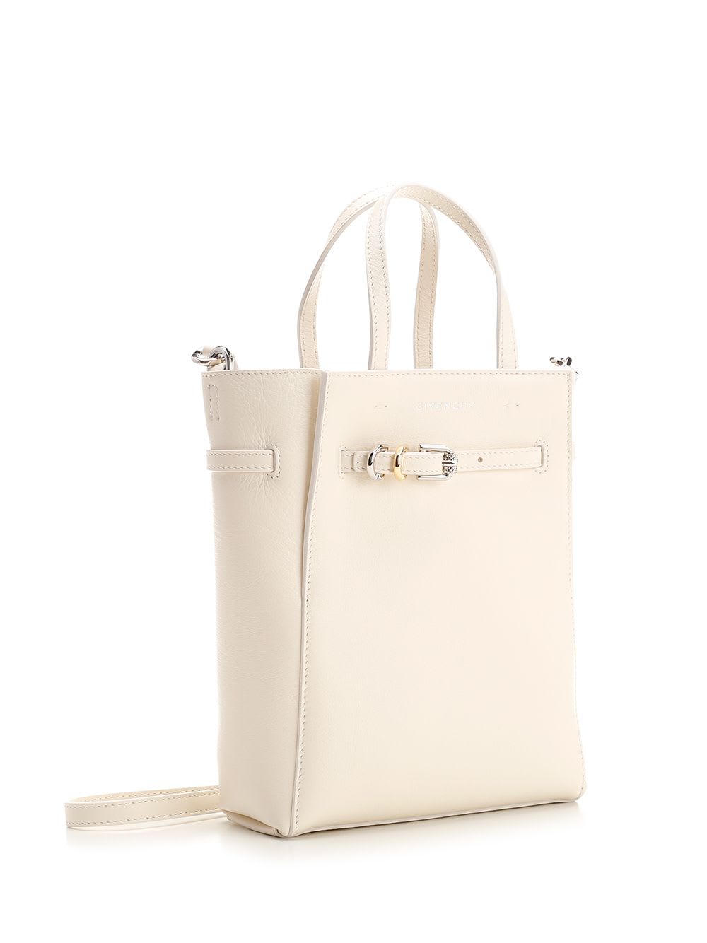 Shop Givenchy Voyou Mini Tote In White