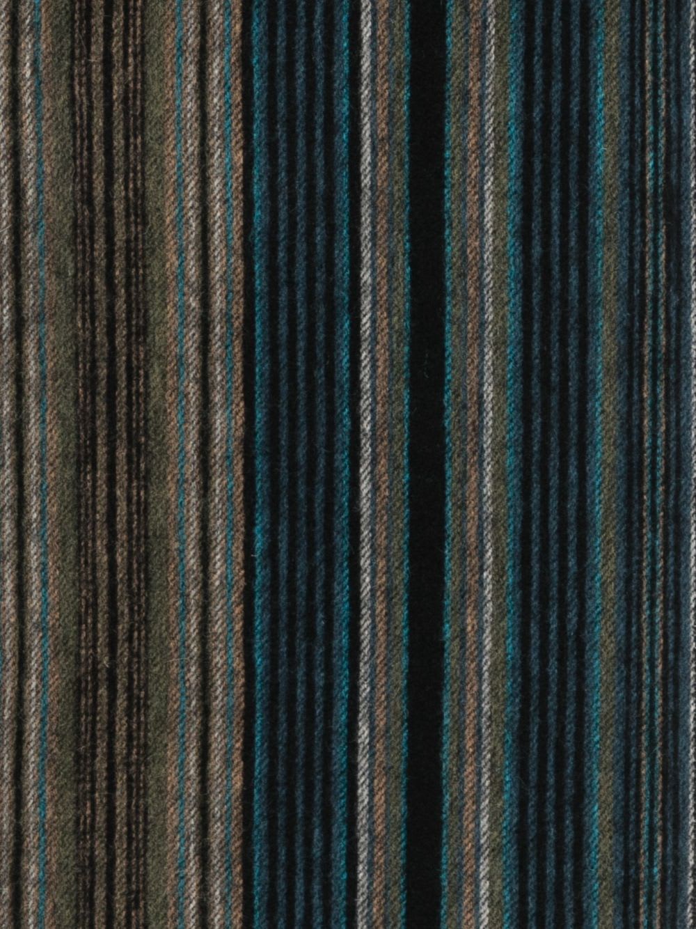 Paul Smith Striped Fringed Scarf In Multi
