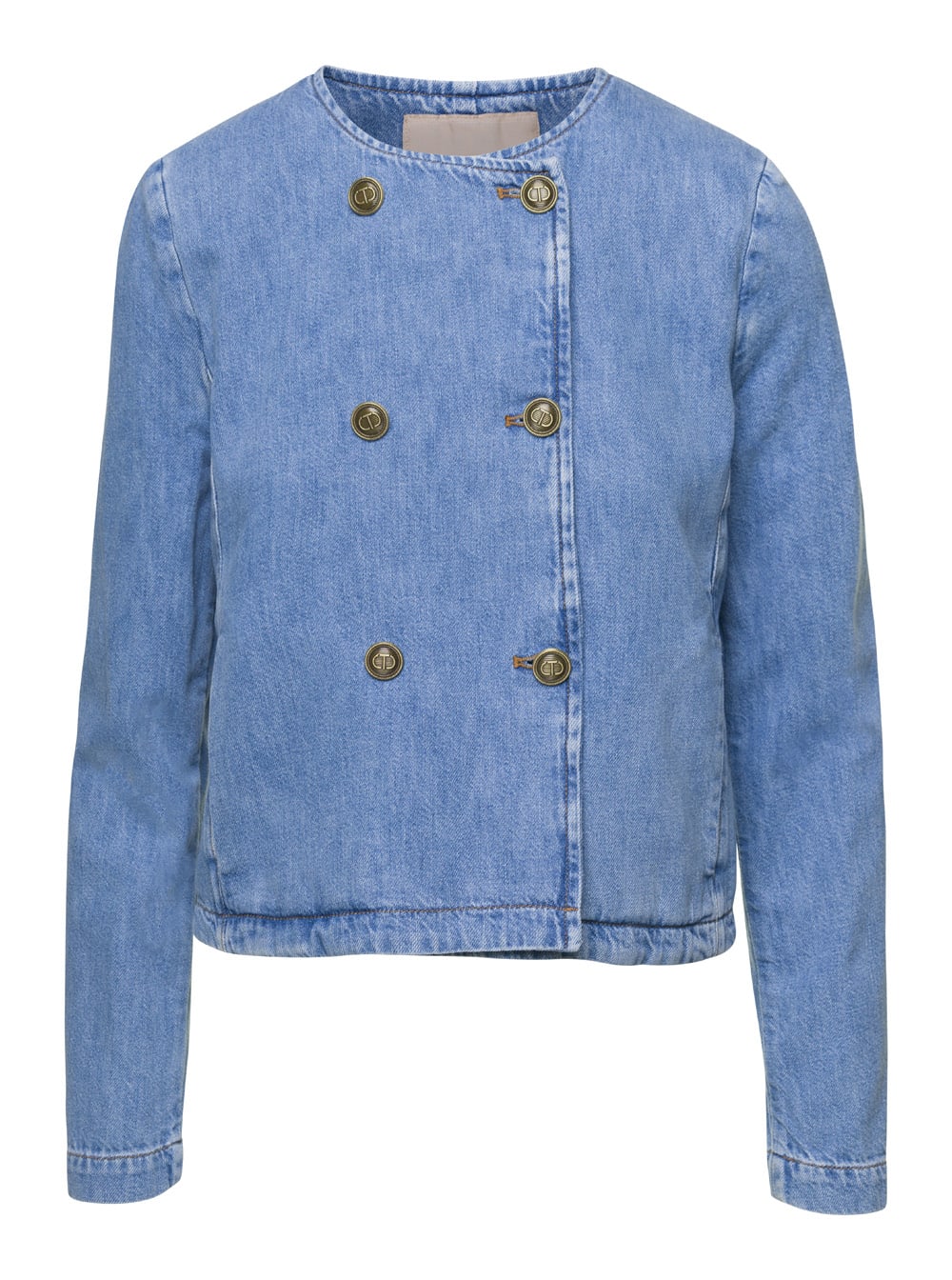 Shop Twinset Jacket In Blue