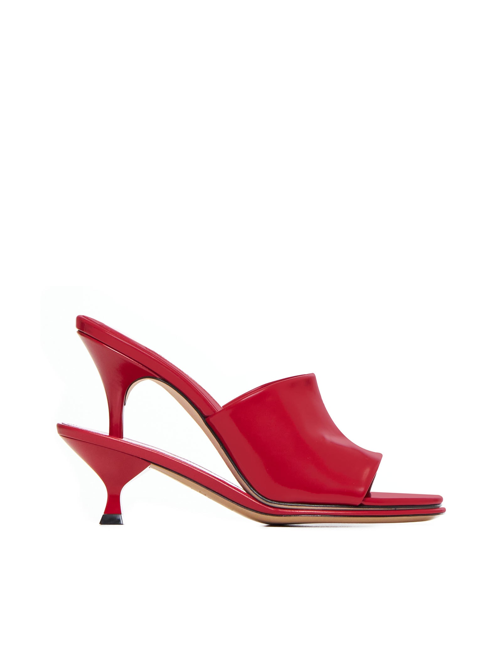 Shop Jacquemus Sandals In Red