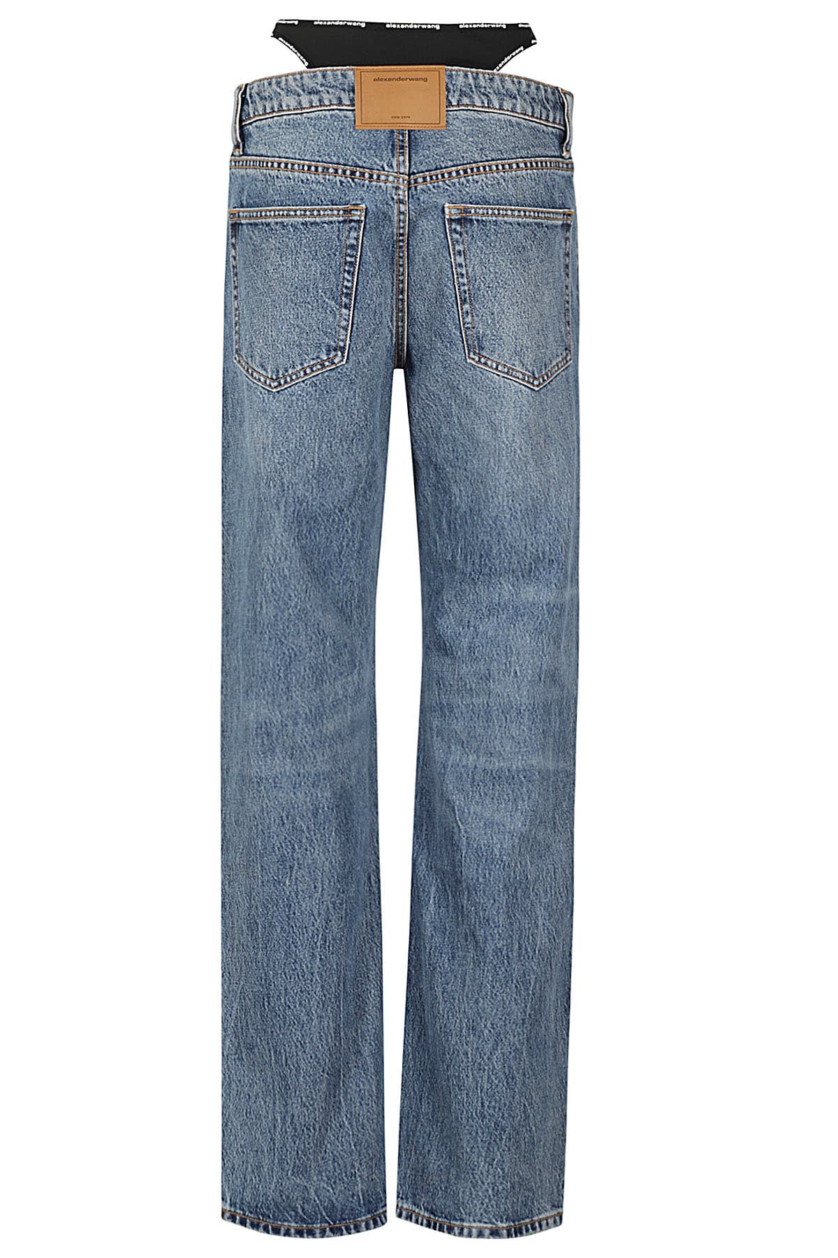 Shop Alexander Wang Mid Rise Relaxed Jean In Vintage Medium Indigo