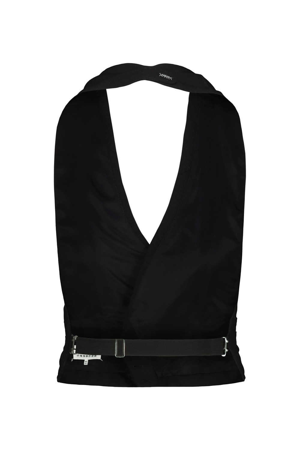 Maison Margiela Slim Fit Mohair Blend Vest In Black