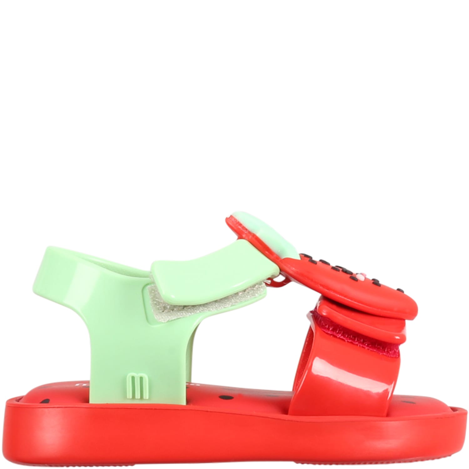 Melissa Red Sandals For Kids With Strawberry
