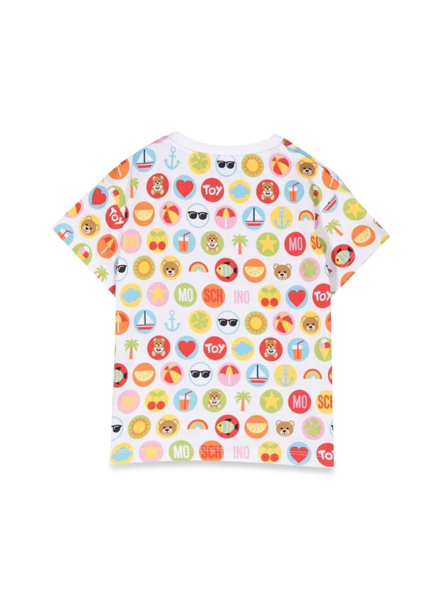 Moschino T-shirt Prints Circles In Multicolour