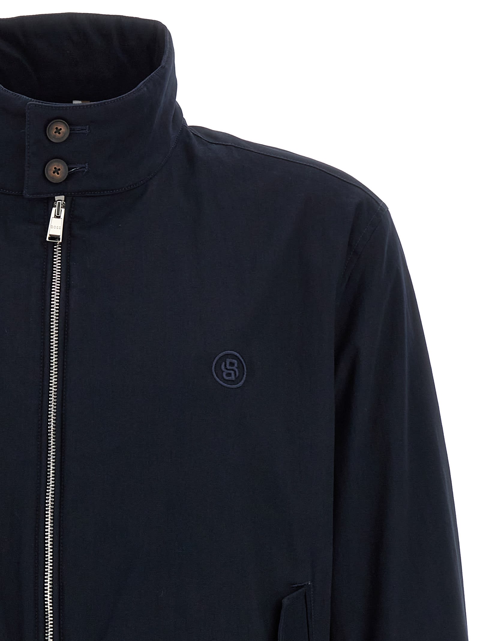 Hugo Boss Jacket Boss Men Color Blue In Blue