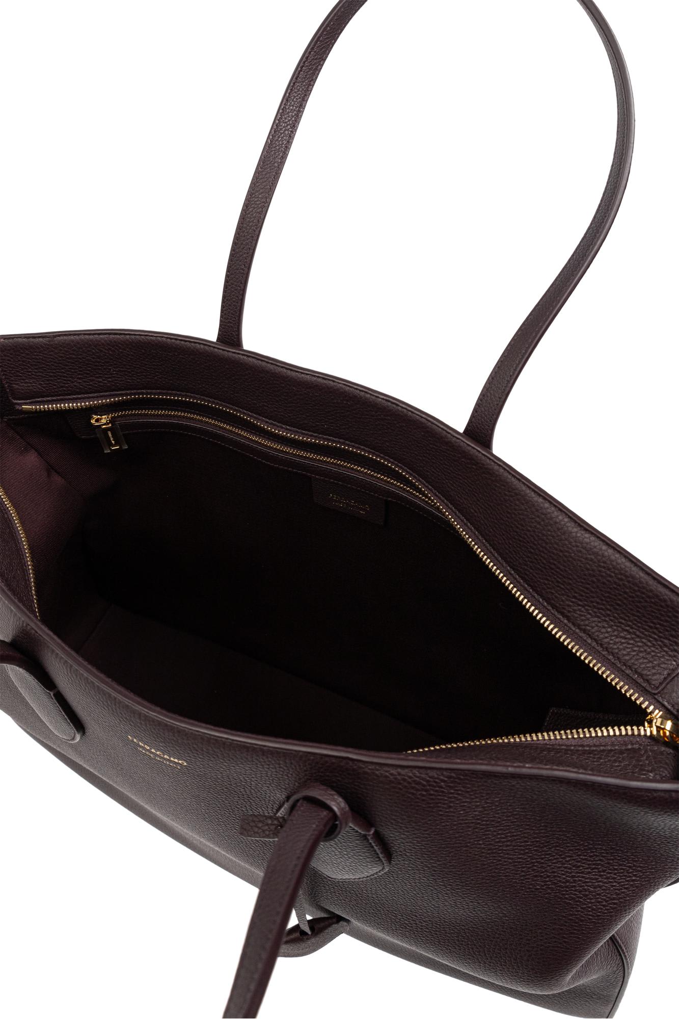 Ferragamo Star Tote In Purple