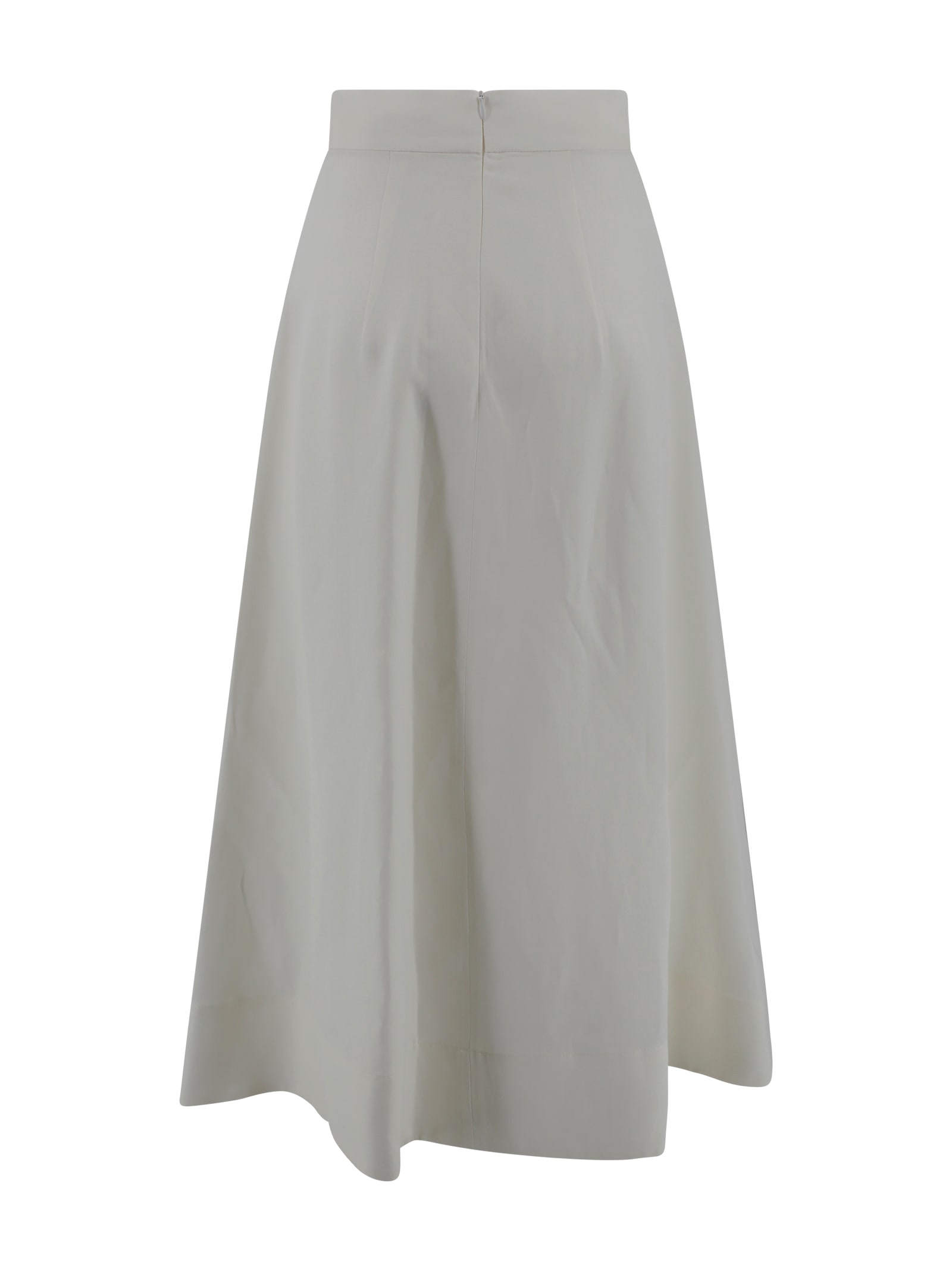 Shop P.a.r.o.s.h Midi Skirt In White
