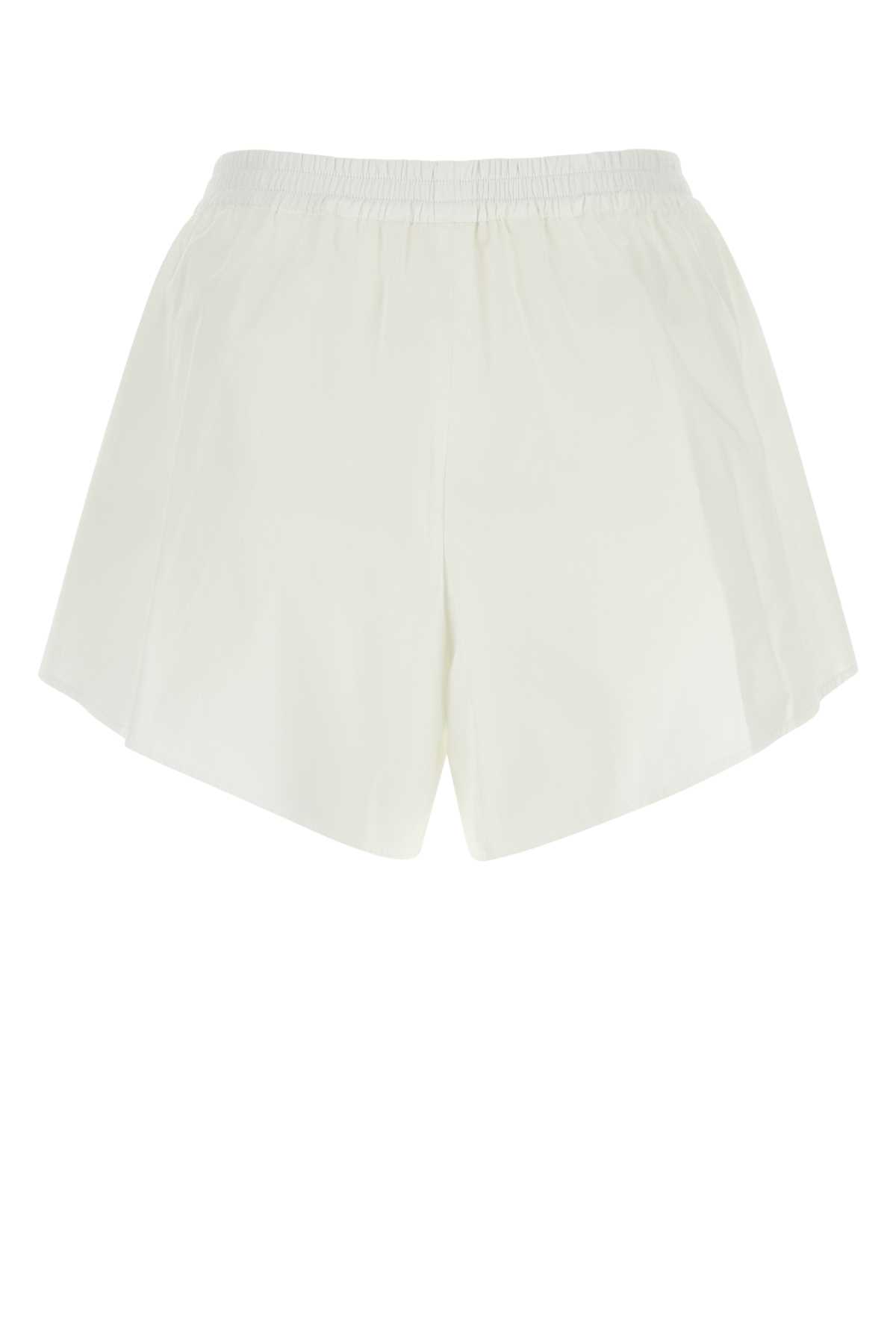 Shop Givenchy White Cotton Shorts